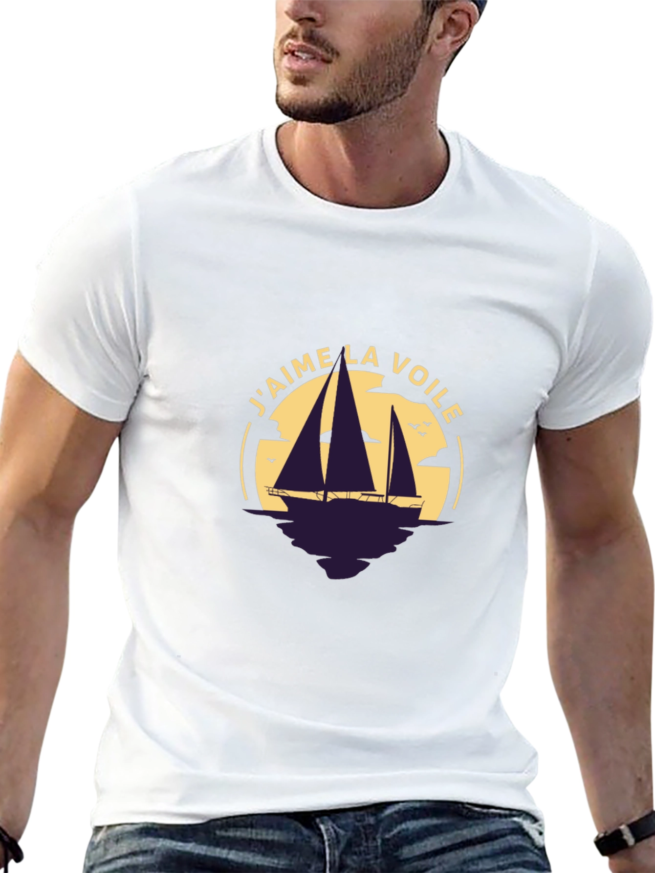 Jaime la Voile Sailing T-Shirt - Black