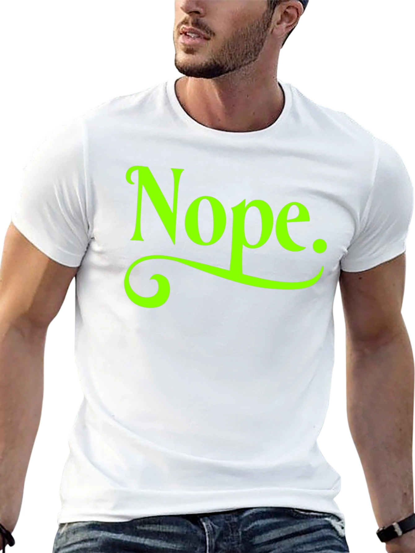 Nope. Graphic Tee - Casual Sarcastic Humor T-Shirt