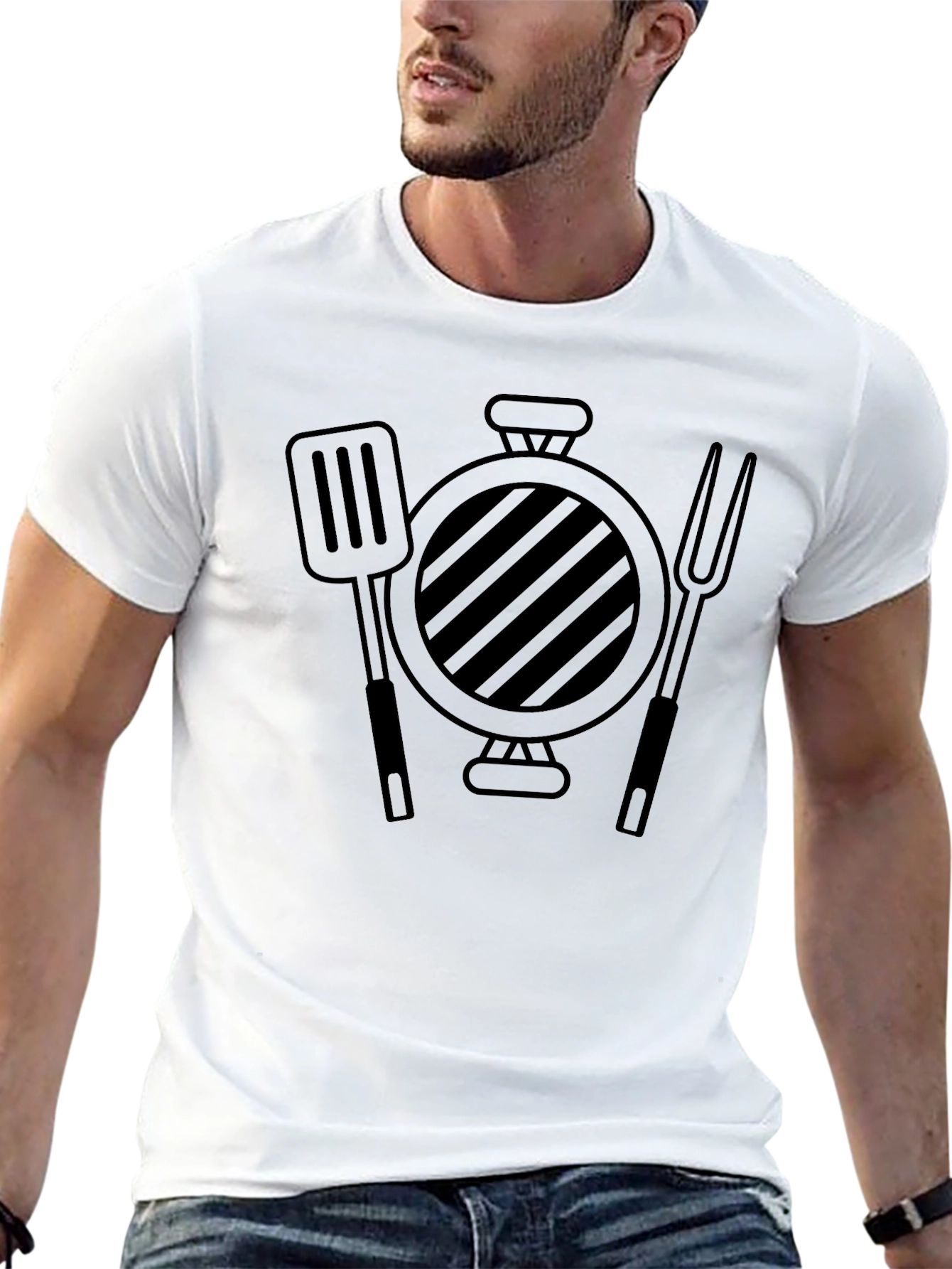 Grill Master Graphic T-Shirt - Black BBQ Lover Tee