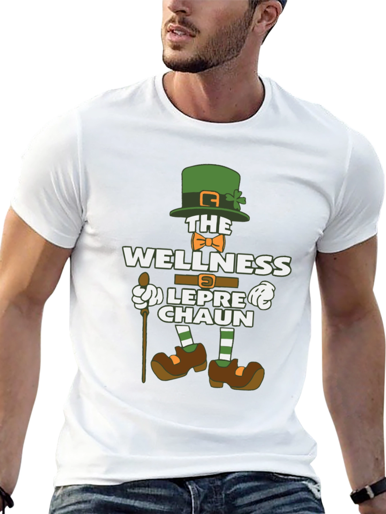 Wellness Leprechaun Graphic Tee - St. Patricks Day