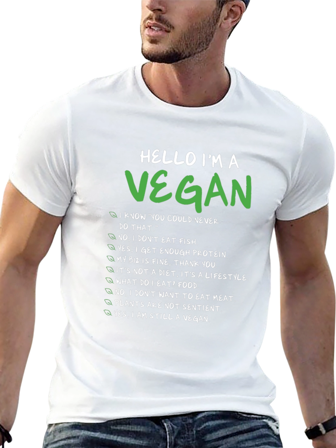 Vegan Statement T-Shirt - Funny & Comfortable