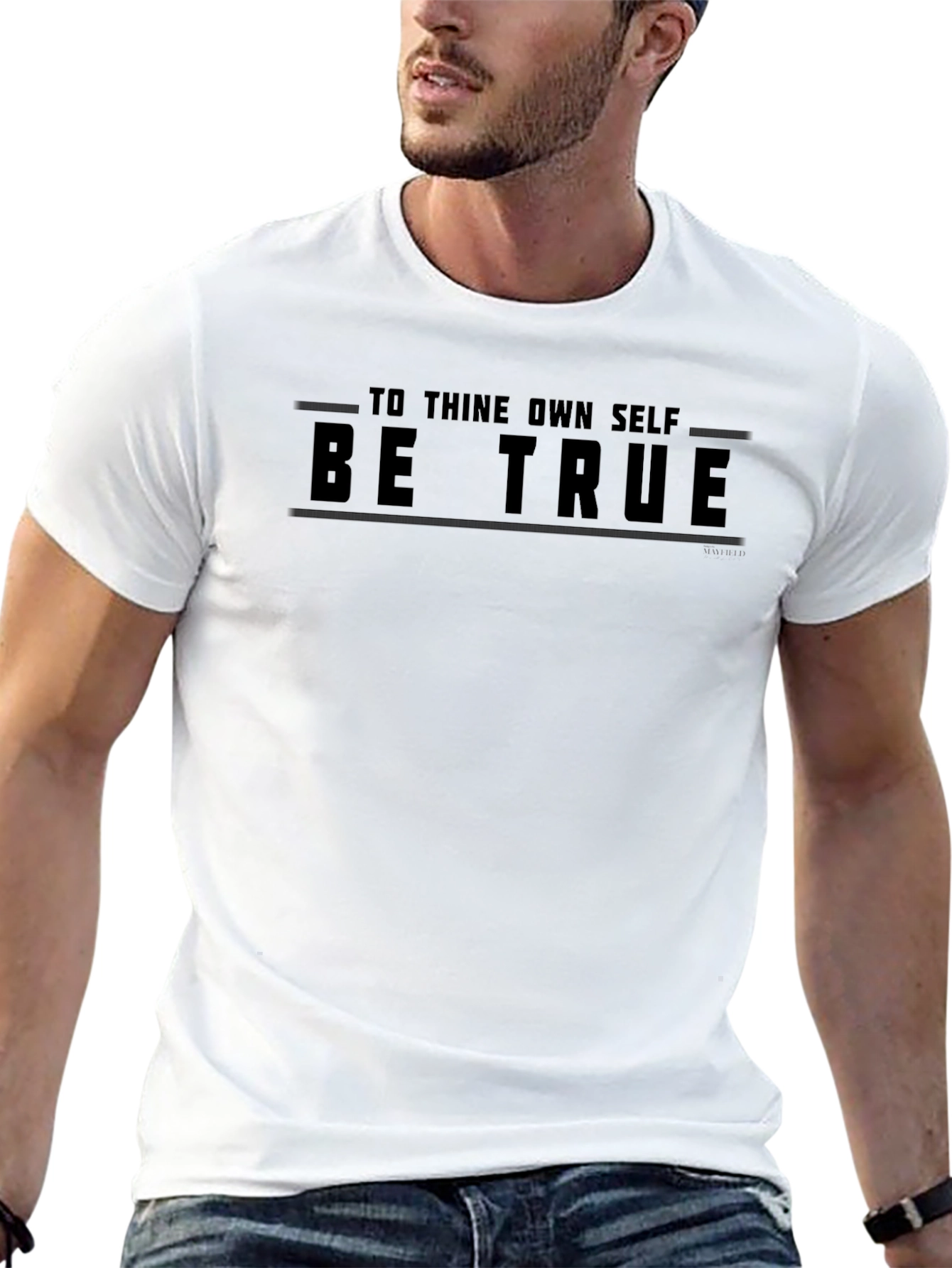 Be True Black Graphic T-Shirt