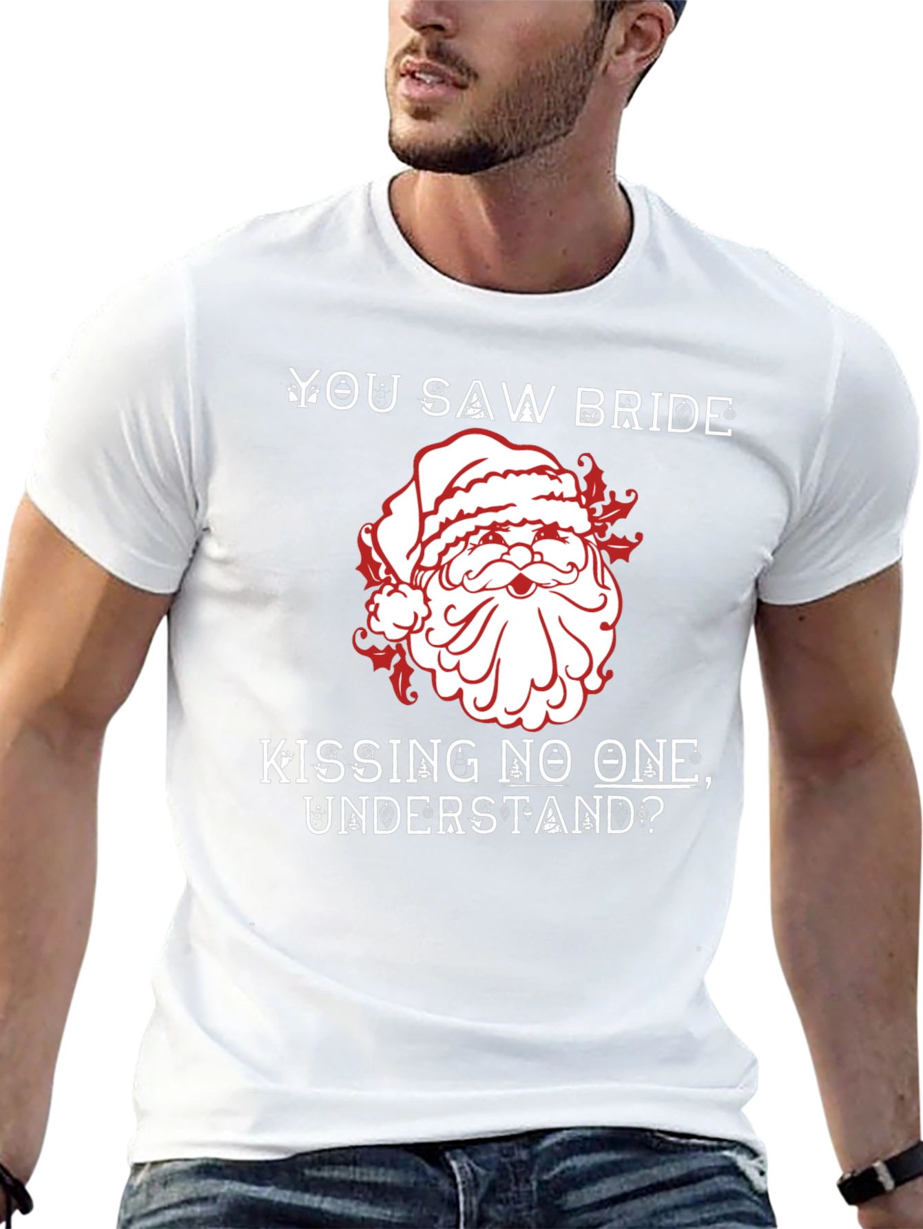 Santa Kissing No One T-Shirt
