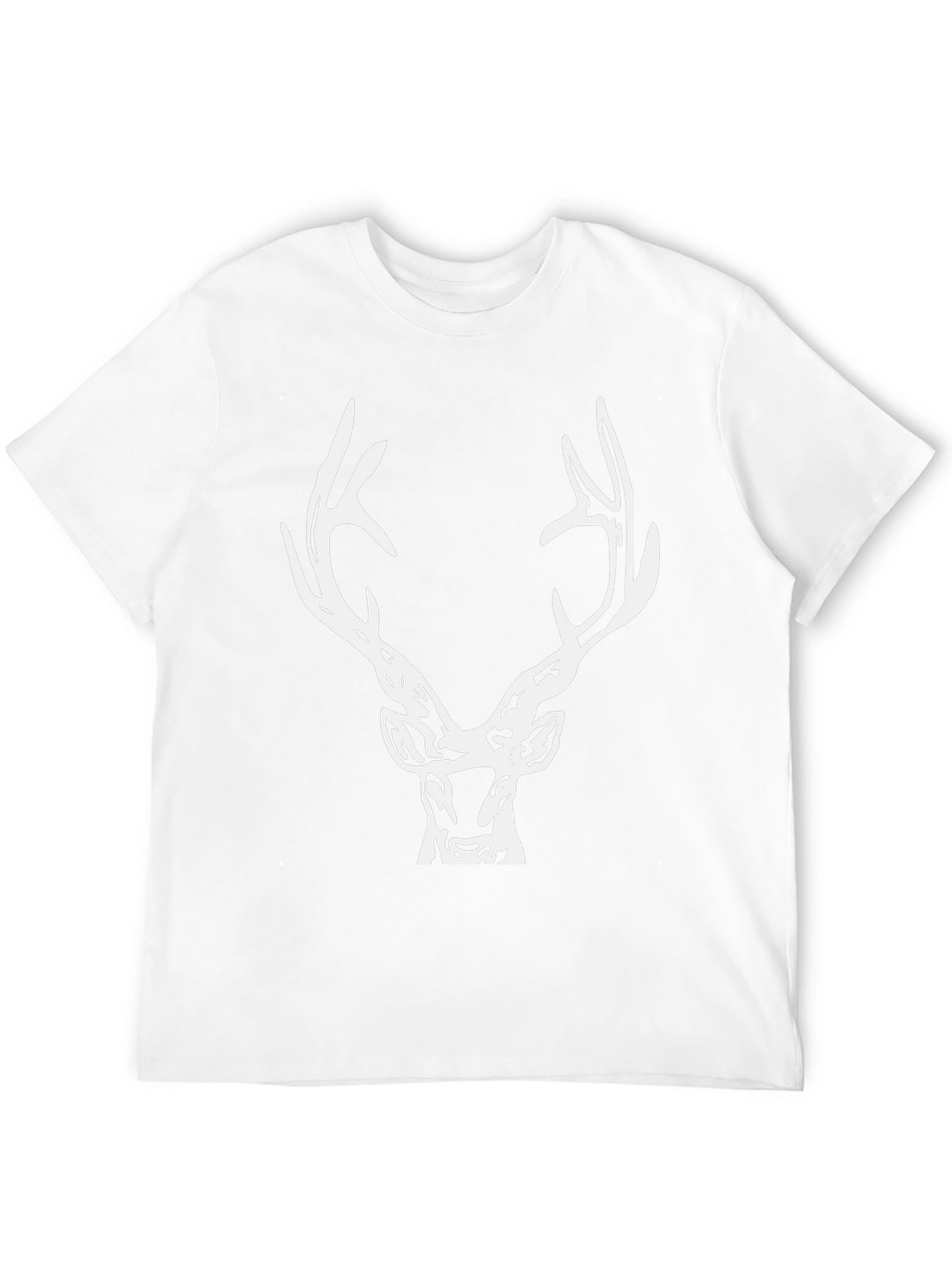 Deer Antler Graphic Tee - Mens Black T-Shirt