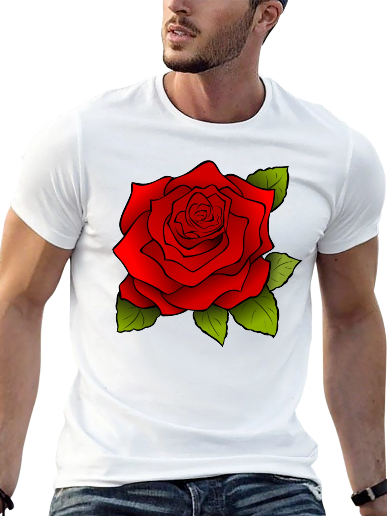 Red Rose Graphic T-Shirt