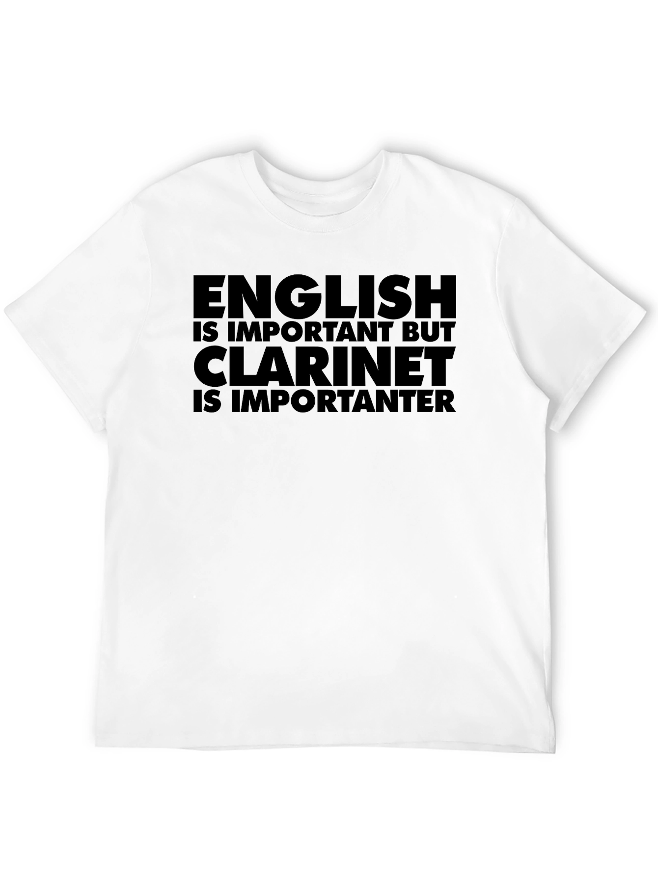 English vs. Clarinet T-Shirt: Musician Humor Tee