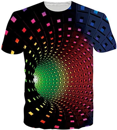 LoveternalUnisex T-Shirt 3D Printed Casual Graphic Short Sleeve Tops Tees S-3XL