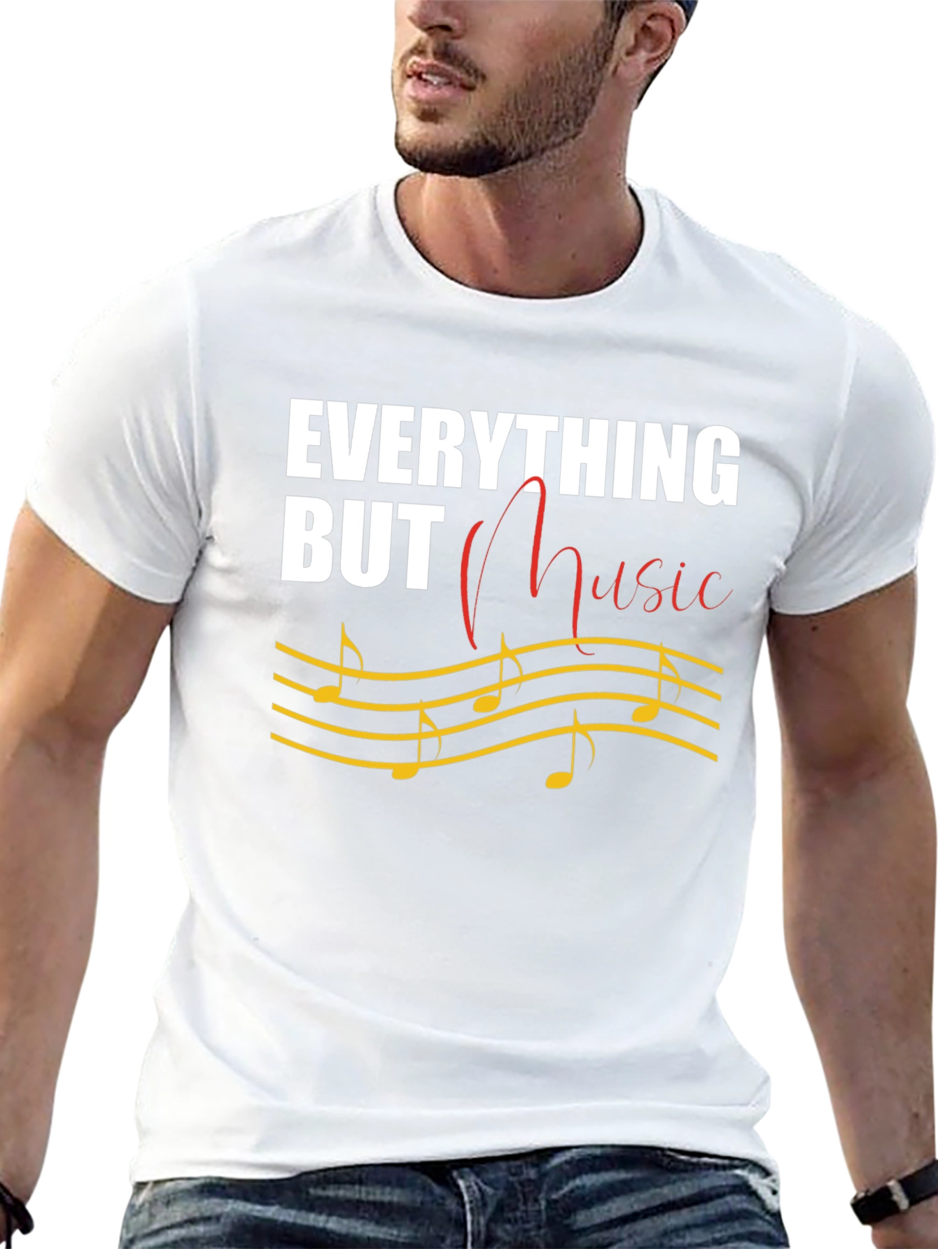 Everything But Music T-Shirt Novelty Tee