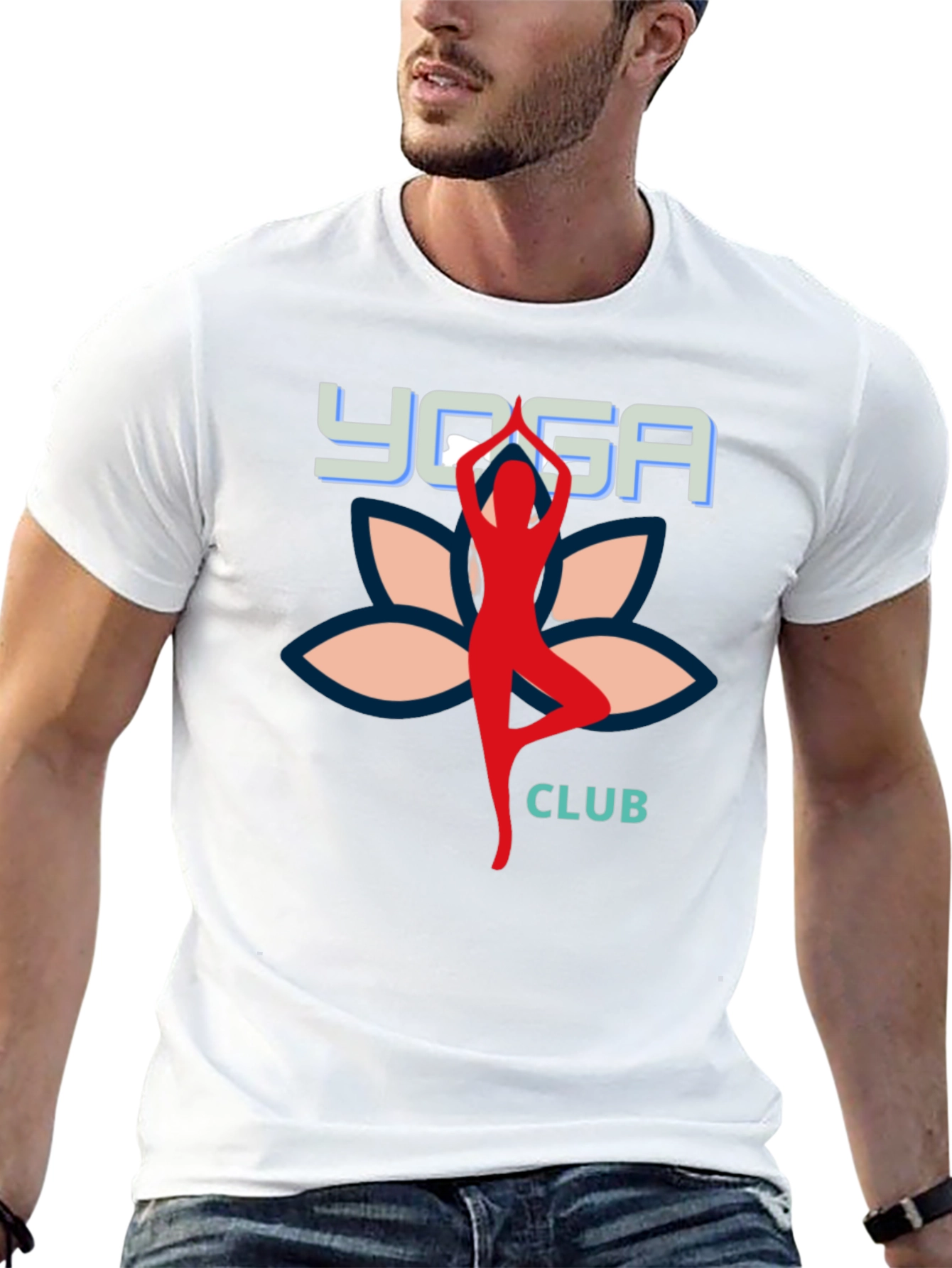 Yoga Club Black T-Shirt for Men