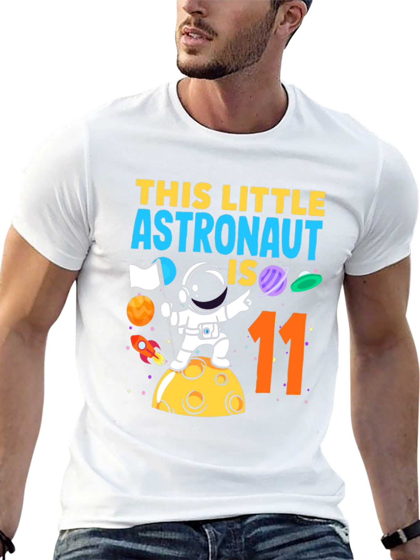 Astronaut 11th Birthday T-Shirt - Space Adventure