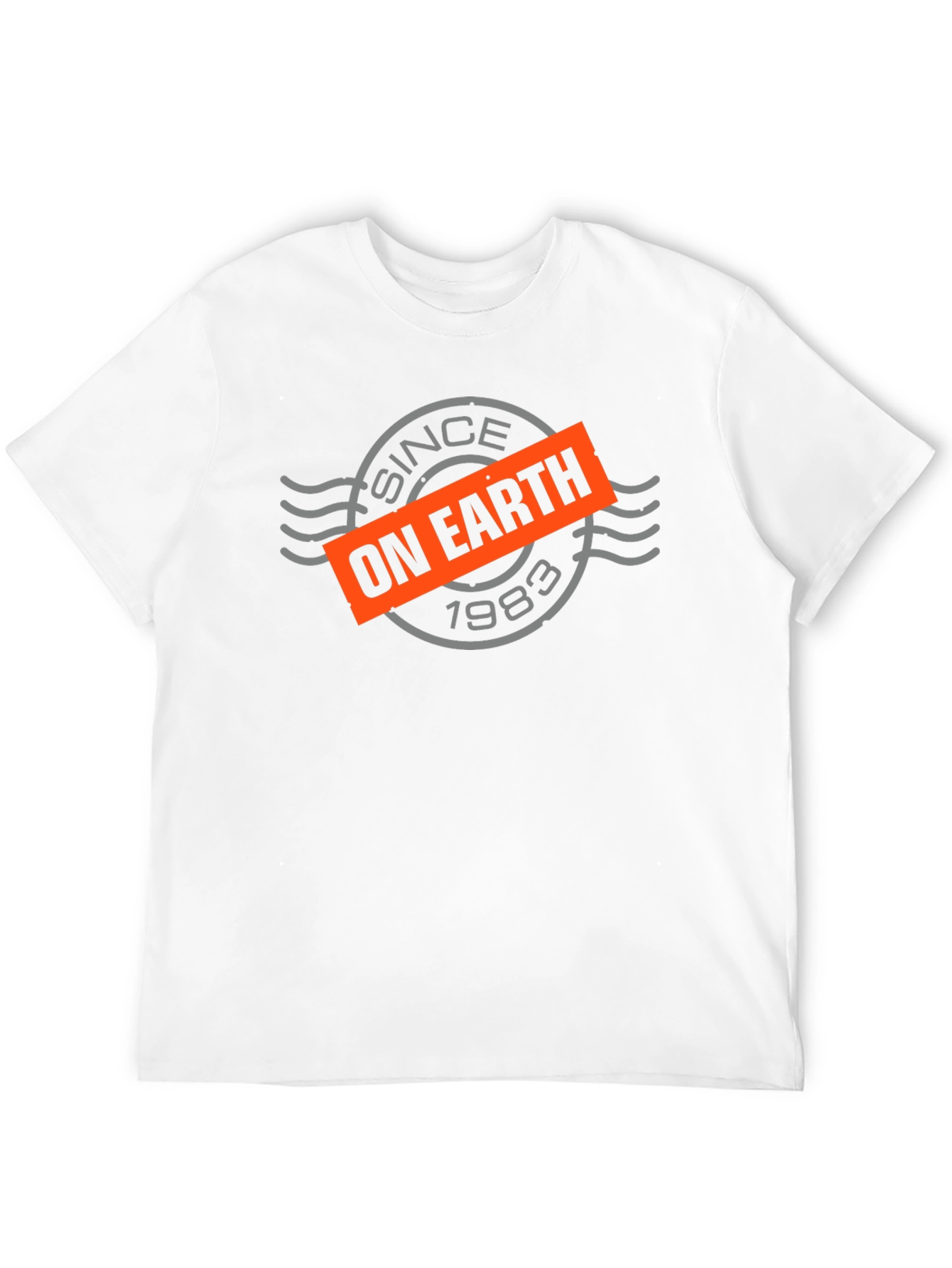 Since On Earth 1983 Black Graphic Tee