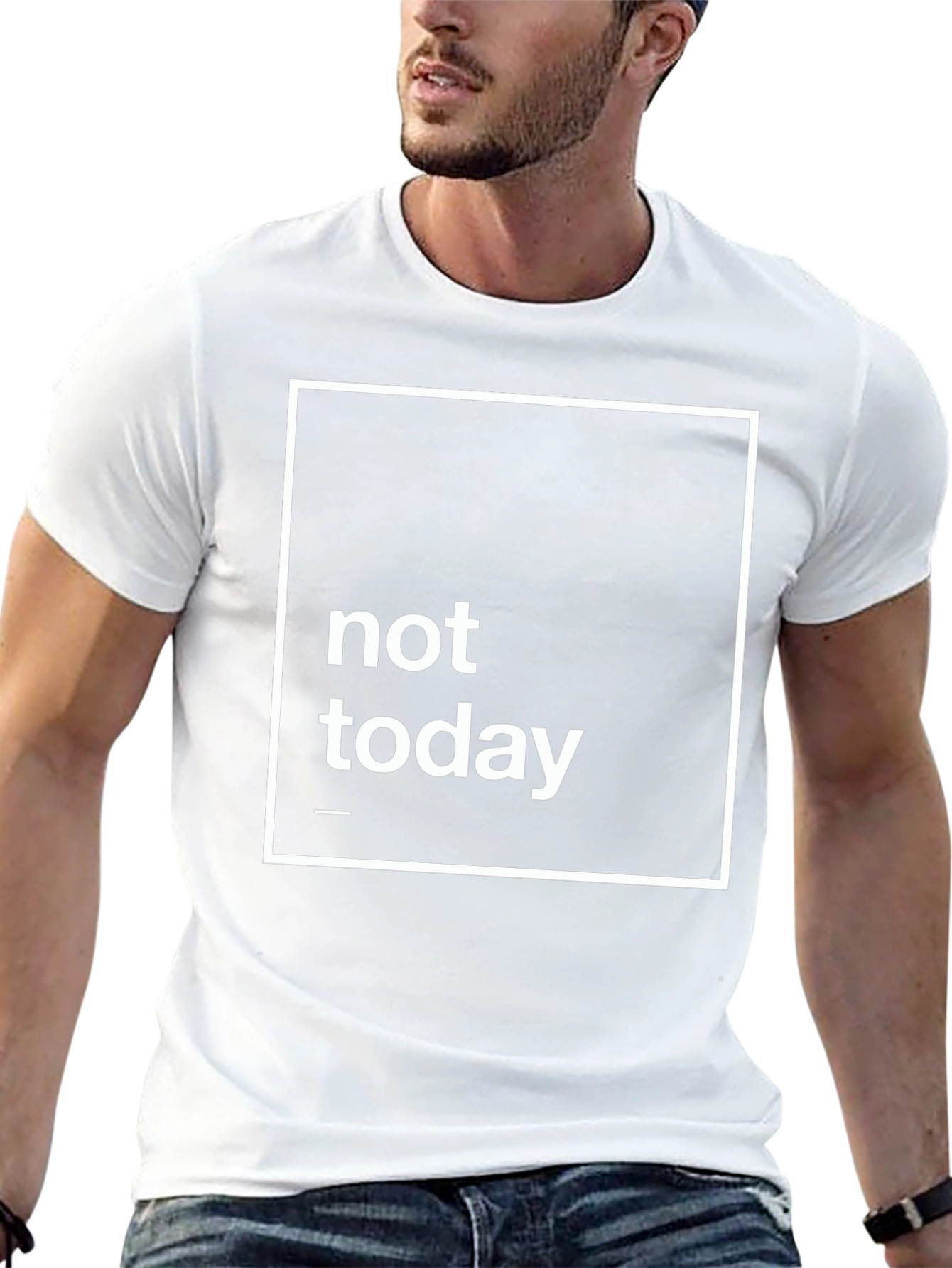 Not Today Graphic Tee - Black Casual T-Shirt