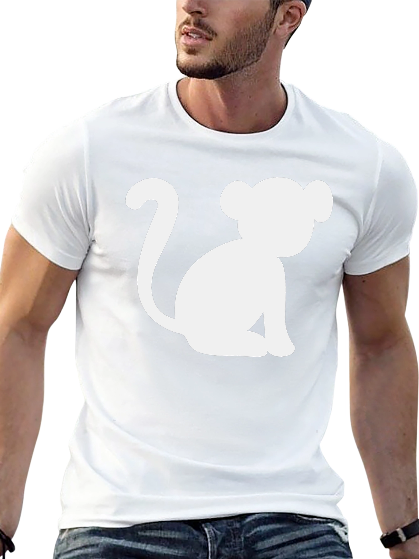 Monkey Graphic T-Shirt - Black