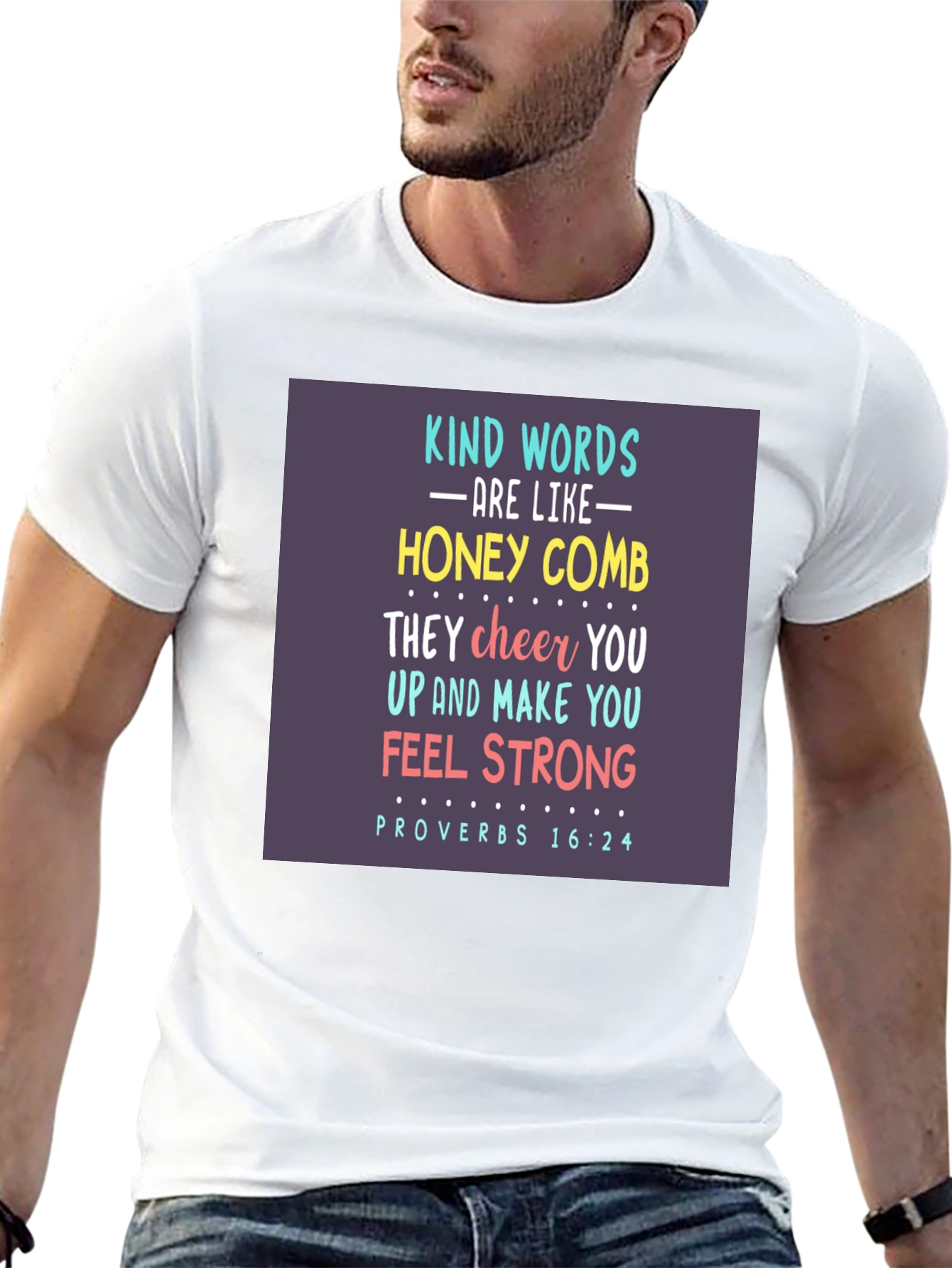 Kind Words Honeycomb Graphic T-Shirt