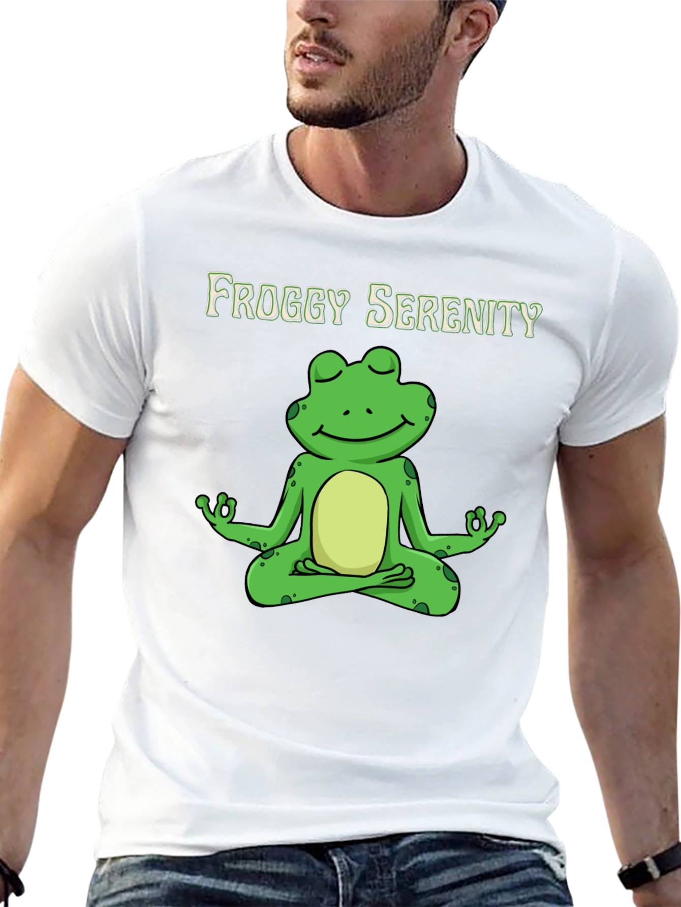 Froggy Serenity Meditation T-Shirt - Relax & Unwind