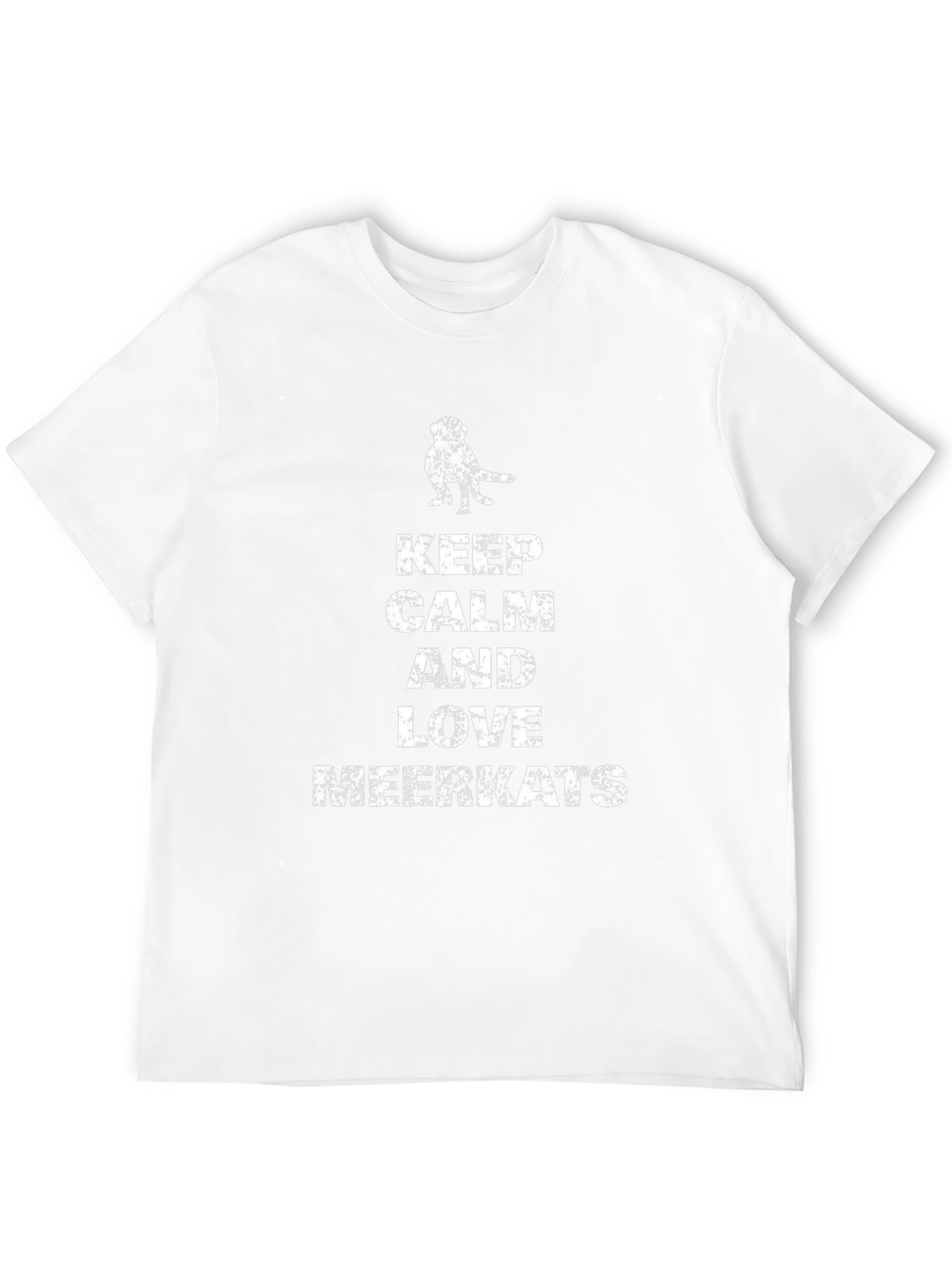 Keep Calm Love Meerkats Black Graphic Tee