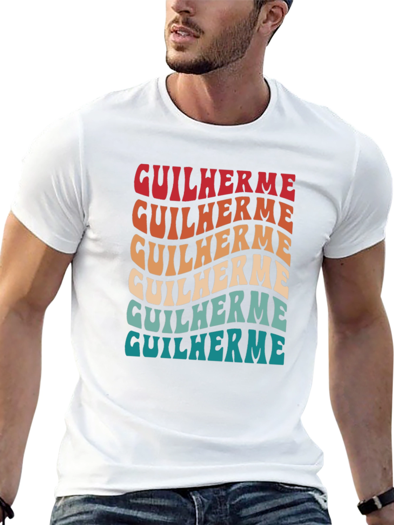 Retro Guilherme Name T-Shirt