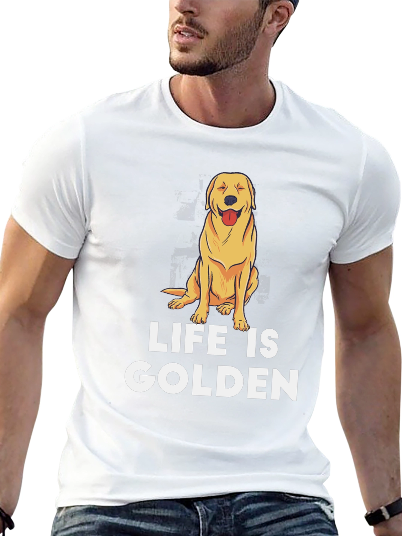 Life is Golden Retriever Graphic Tee