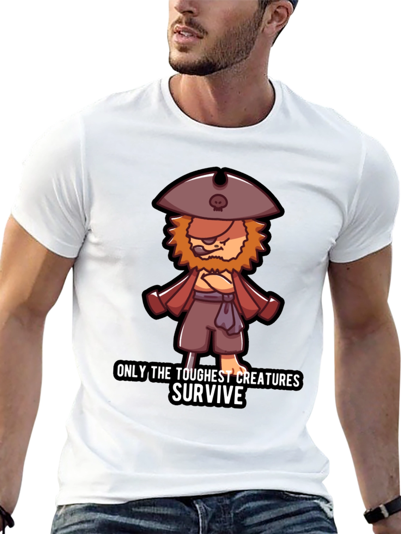 Toughest Creatures Pirate Cartoon T-Shirt