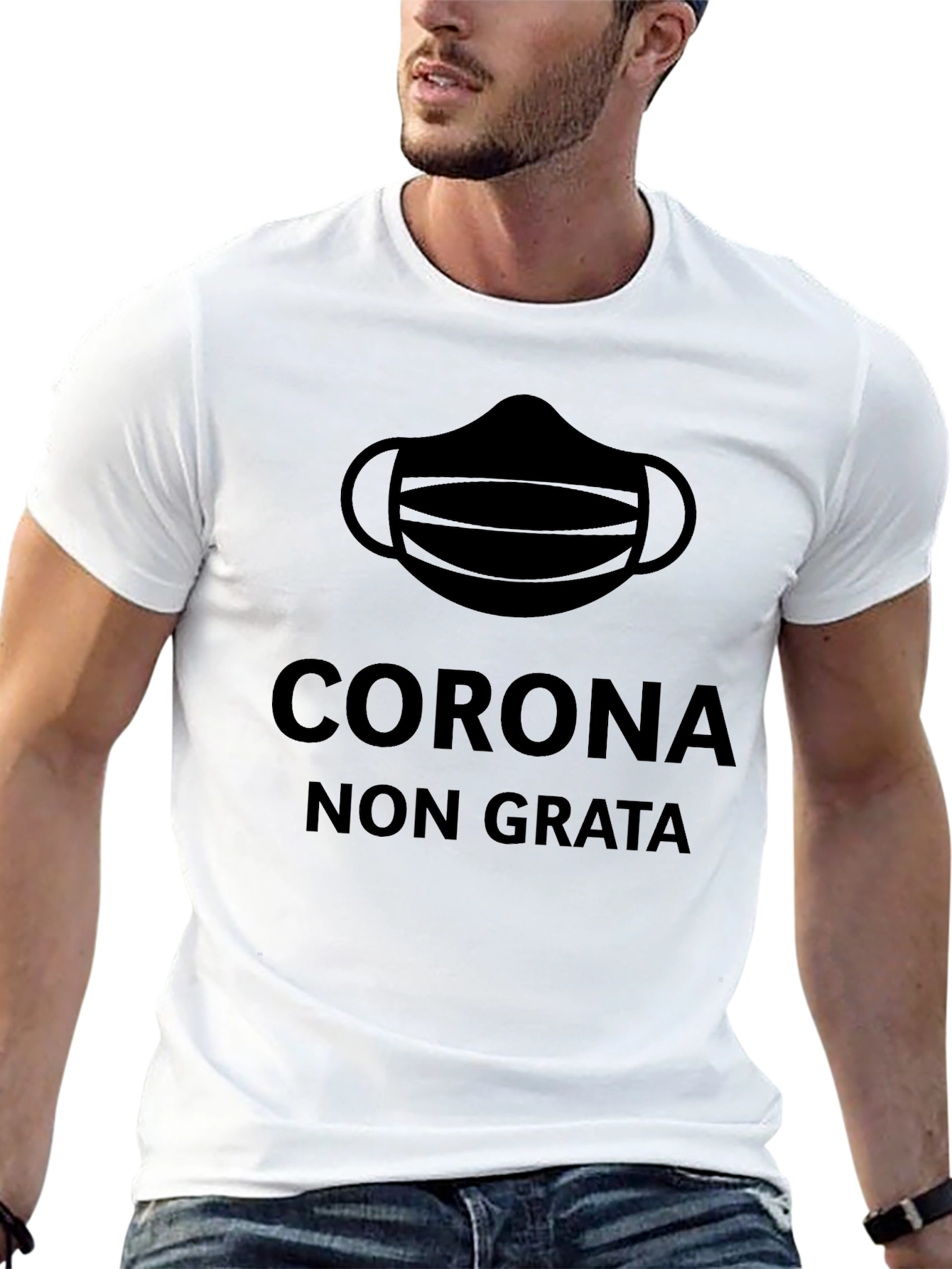 Corona Non Grata Black Graphic T-Shirt