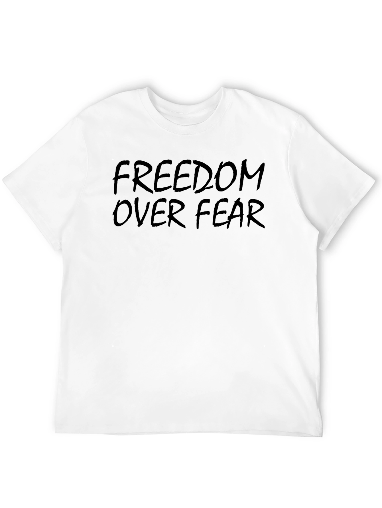 Freedom Over Fear Black Graphic Tee