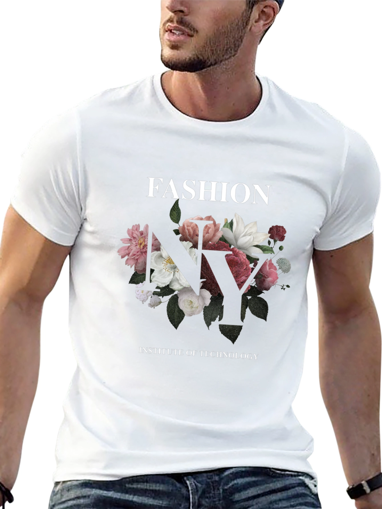 Floral NY Fashion Institute of Technology T-Shirt
