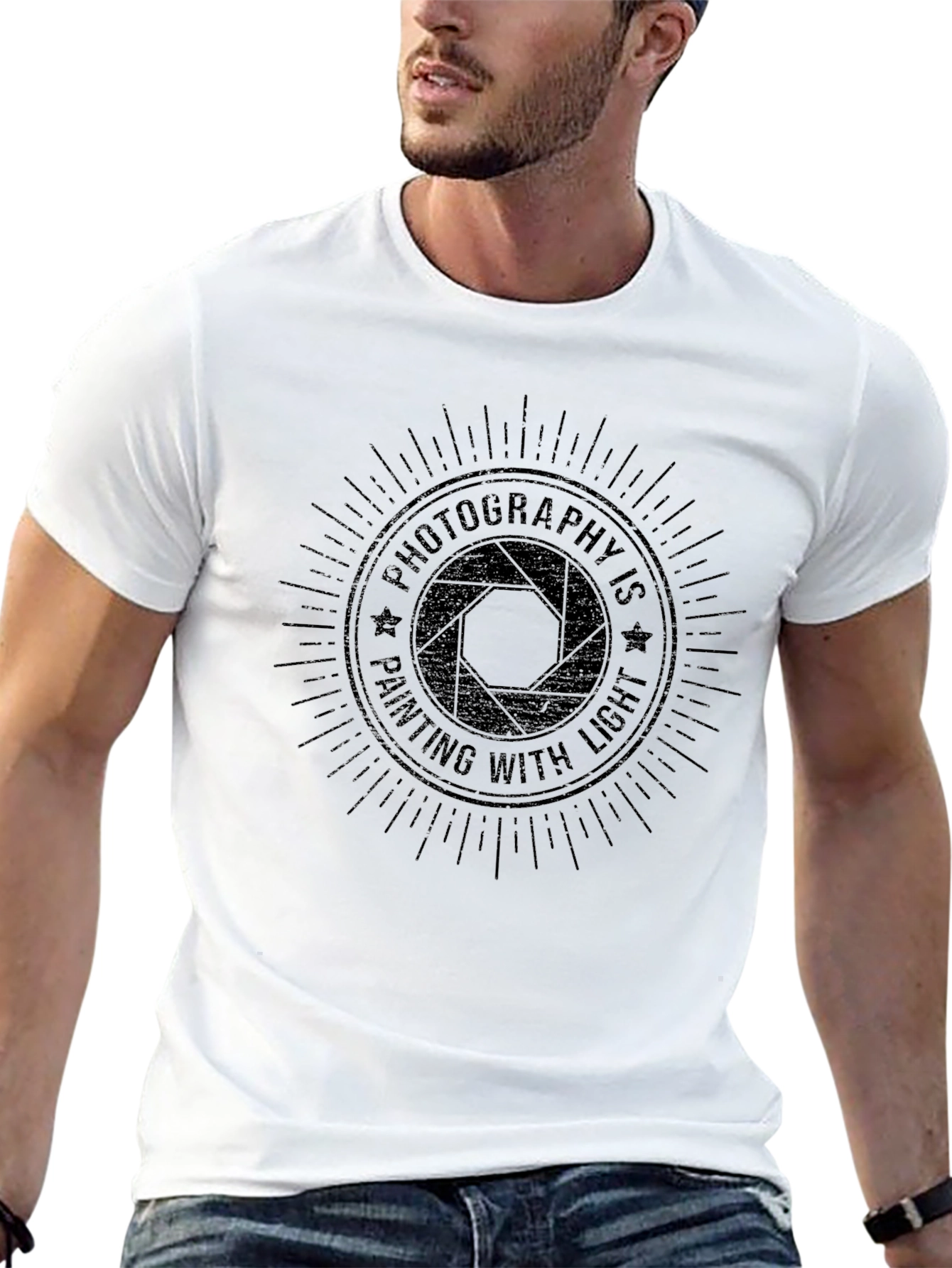 Photography is Painting with Light Black T-Shirt