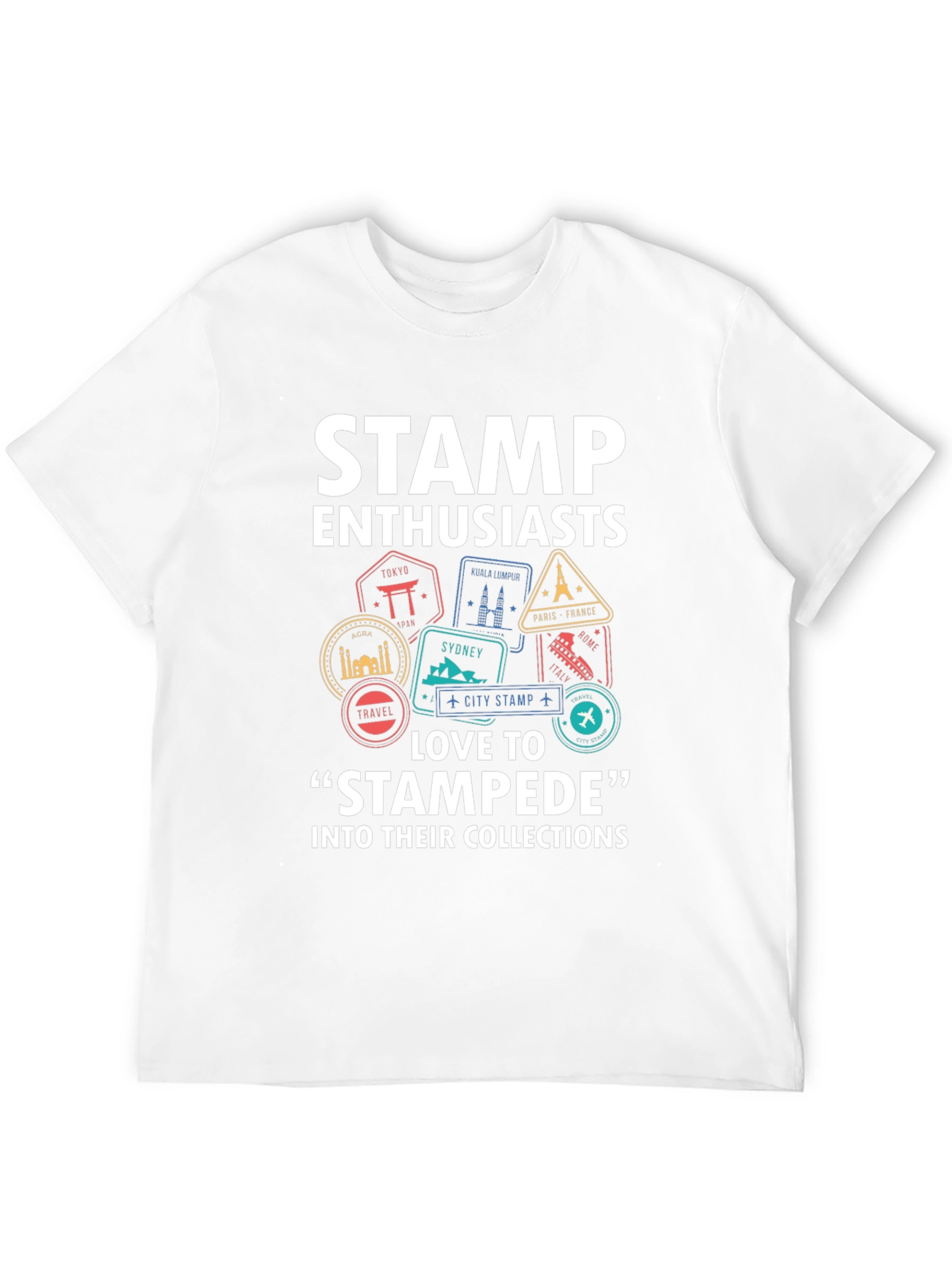 Stamp Enthusiast Travel Stamp T-Shirt