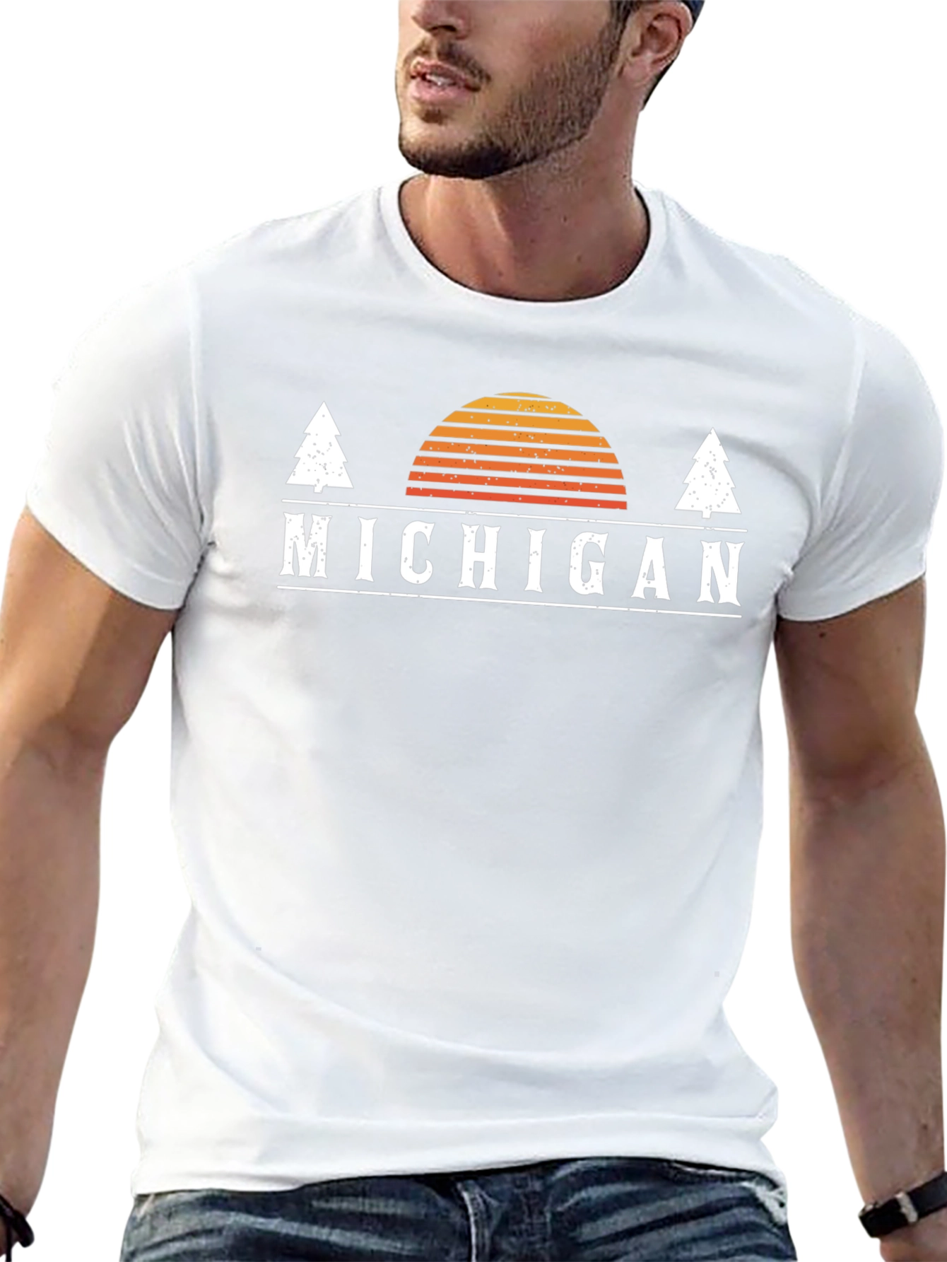Michigan Retro Graphic T-Shirt