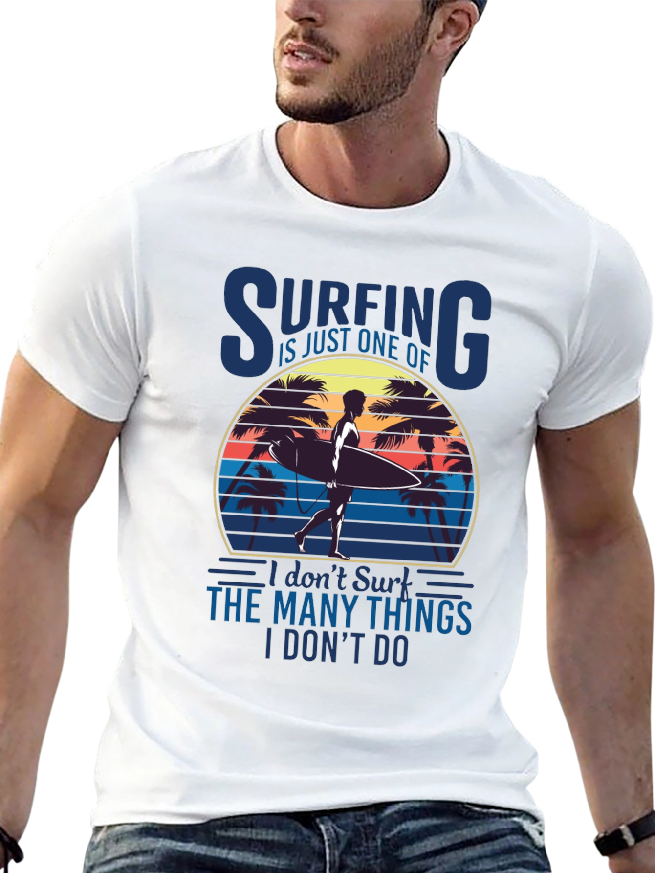 Surfing Graphic T-Shirt - Beach Vibes