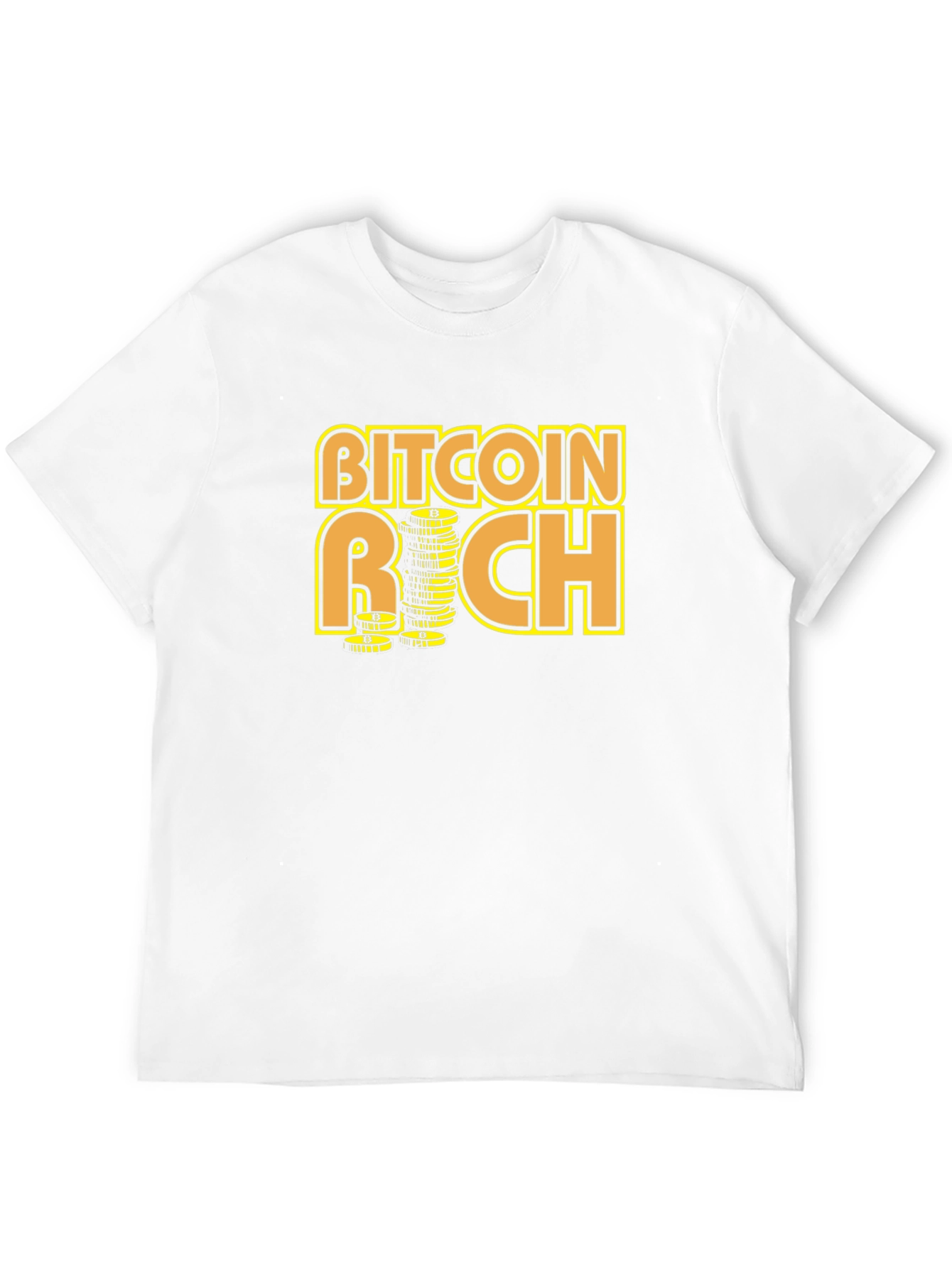 Bitcoin Rich Graphic T-Shirt - Crypto Investor Tee