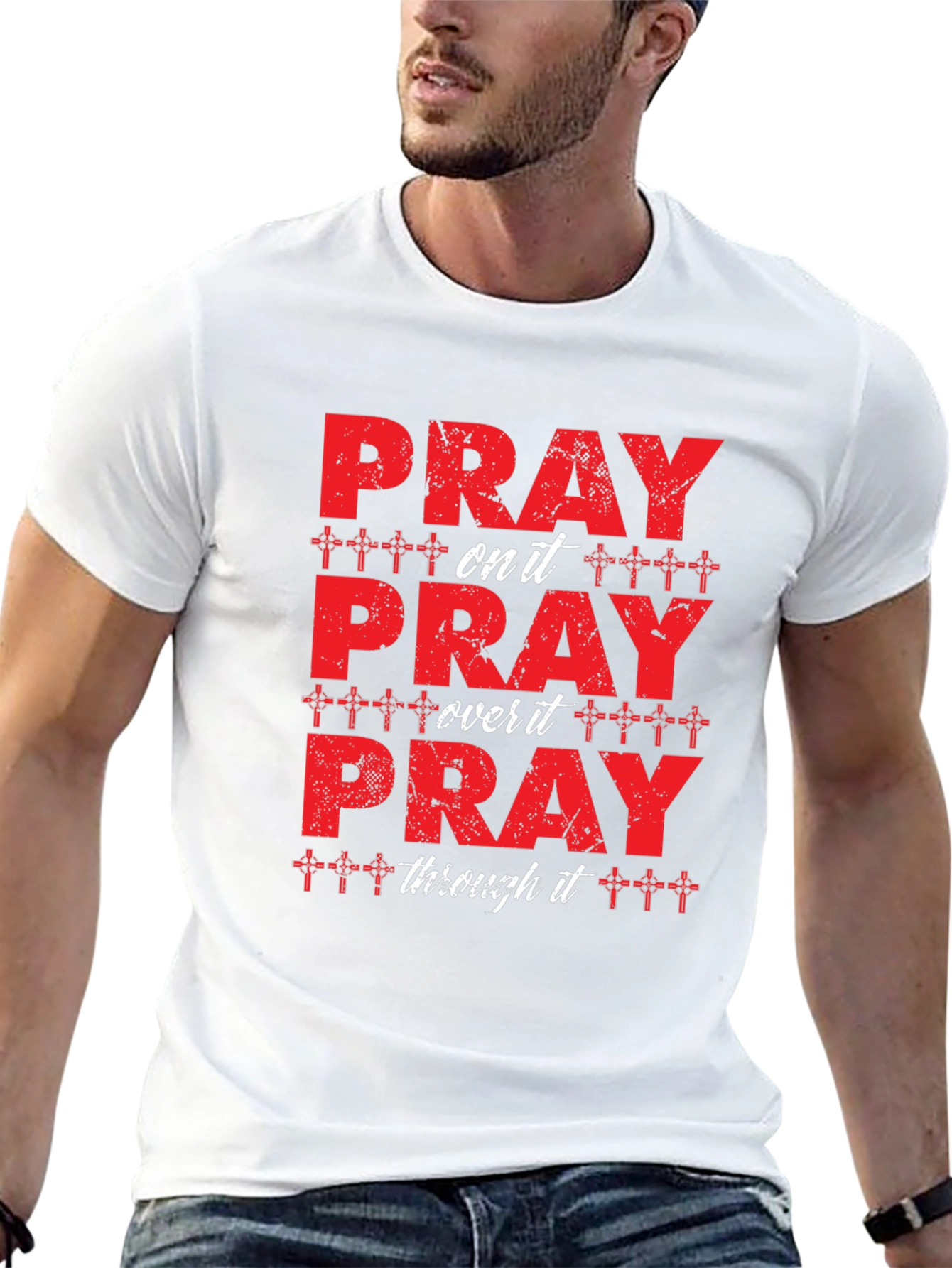 Pray On It T-Shirt Christian Tee
