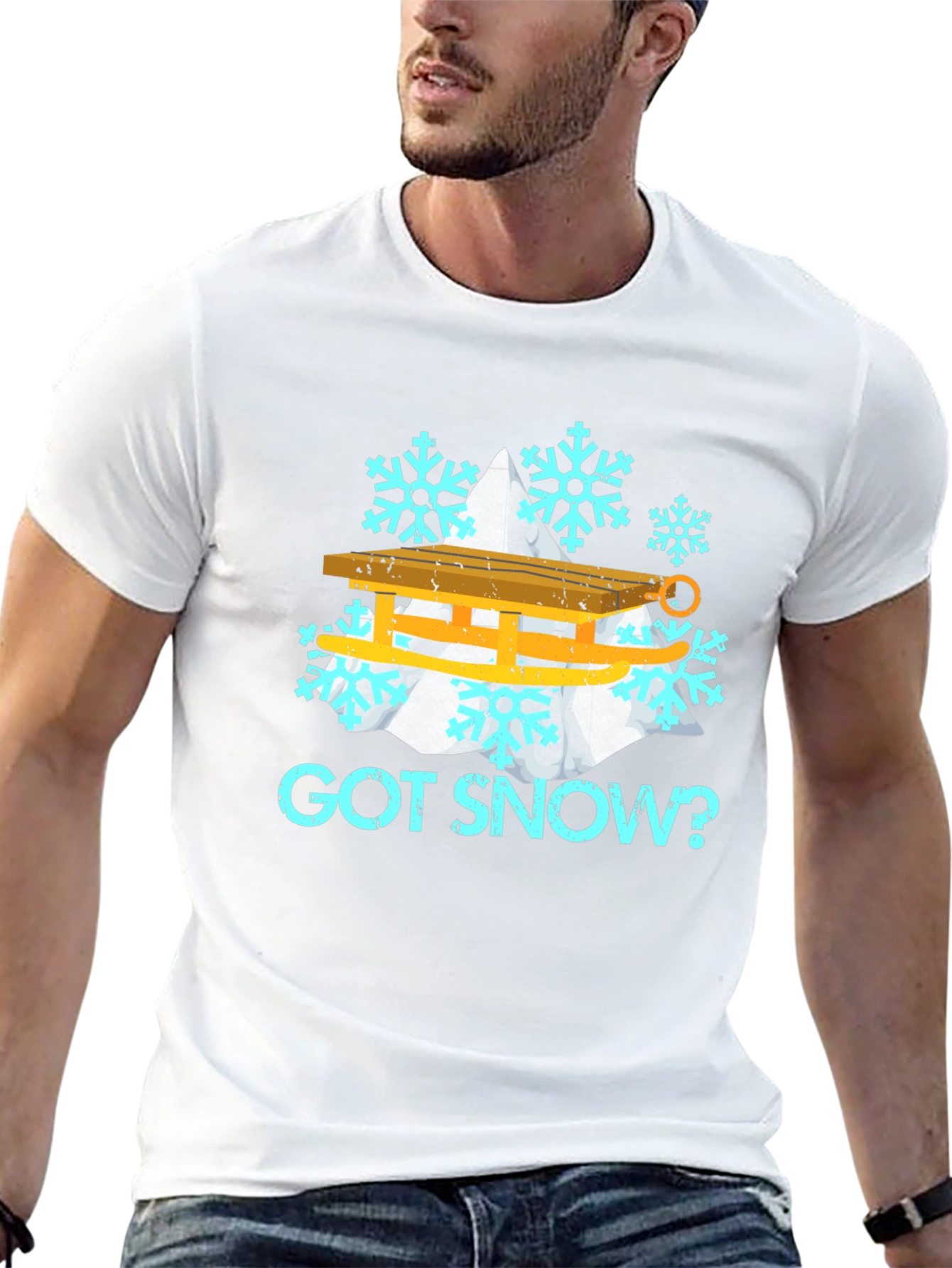 Got Snow? Winter Sledding Graphic Tee
