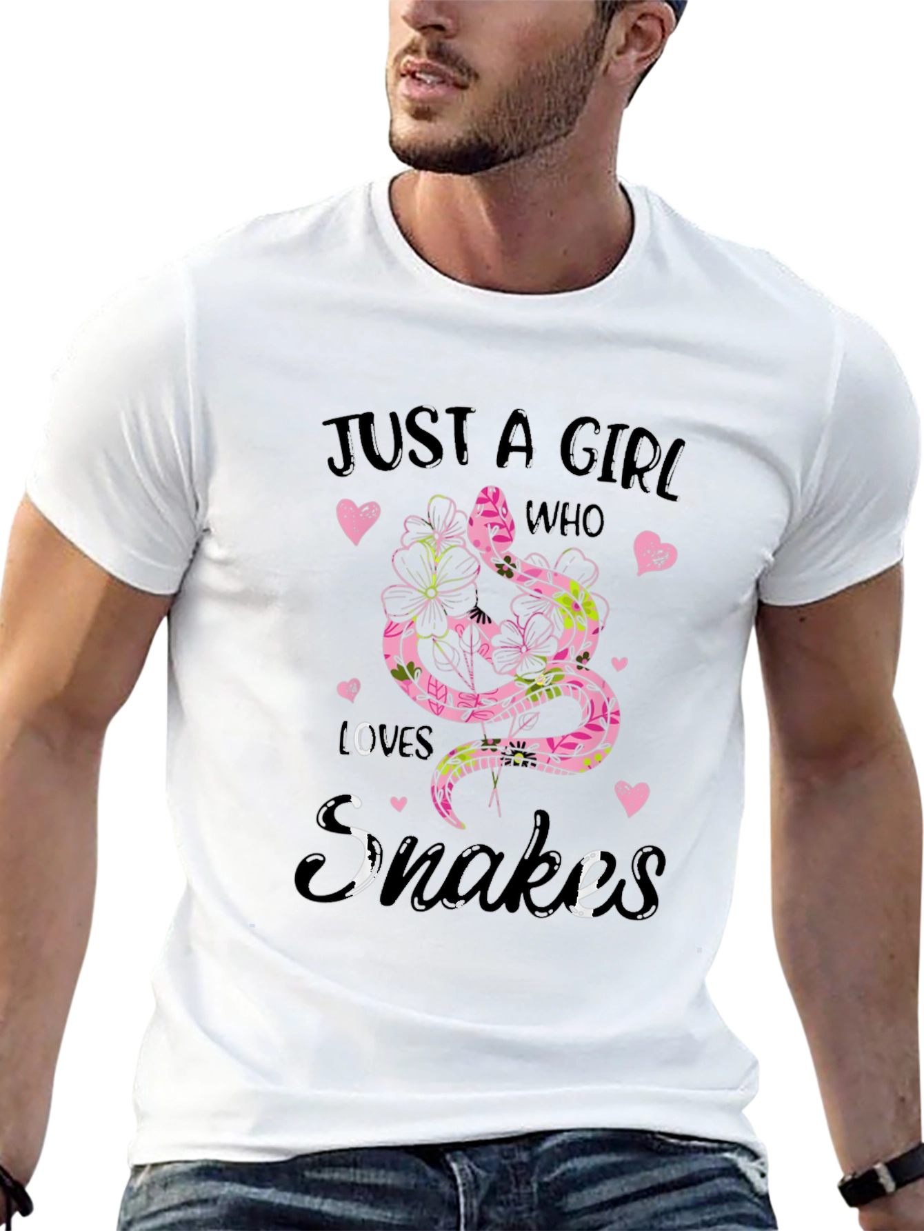 Just A Girl Who Loves Snakes Graphic Tee