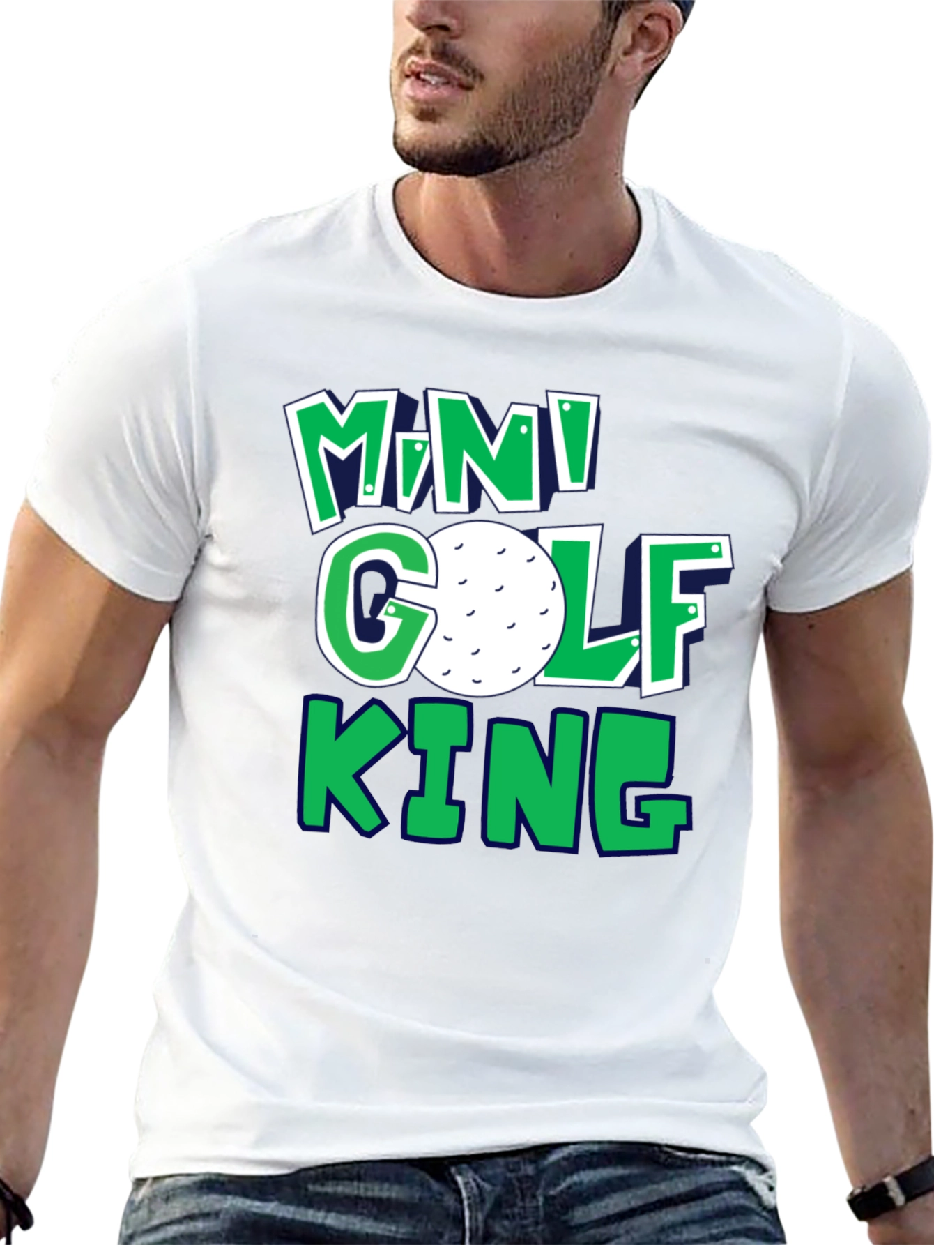 Mini Golf King T-Shirt | Fun Golf Tee