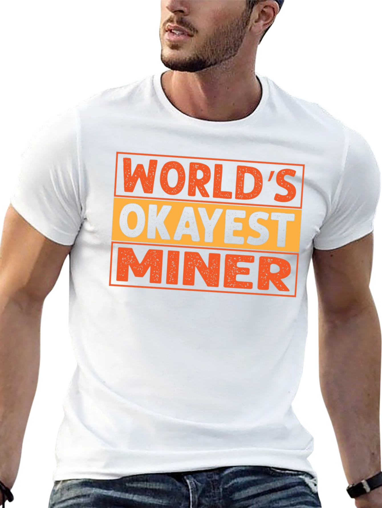 Worlds Okayest Miner Novelty T-Shirt