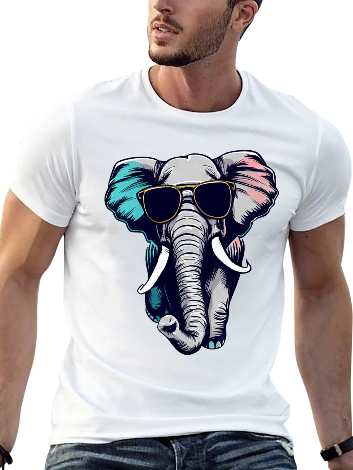 Cool Elephant Graphic Tee