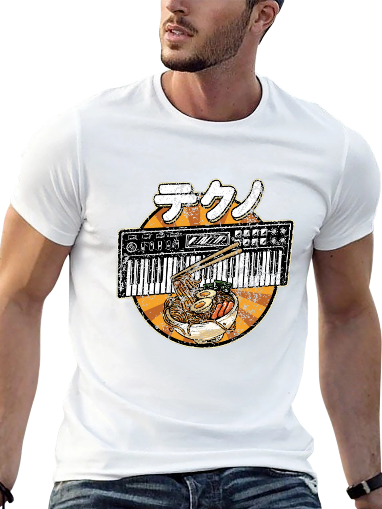 Ramen Synthesizer T-Shirt - Music & Food