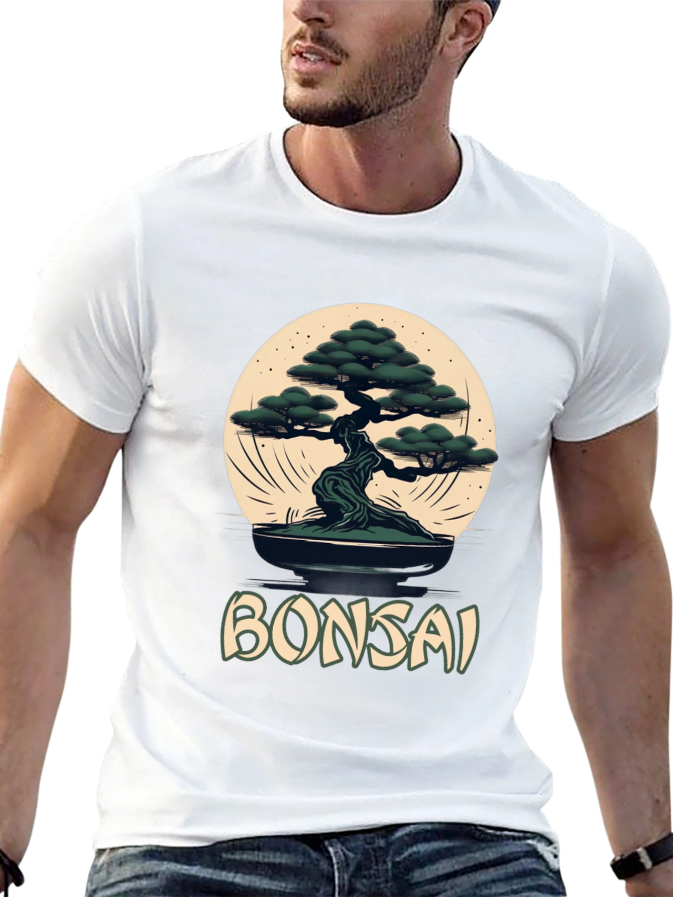 Bonsai Tree Graphic Tee - Zen Style