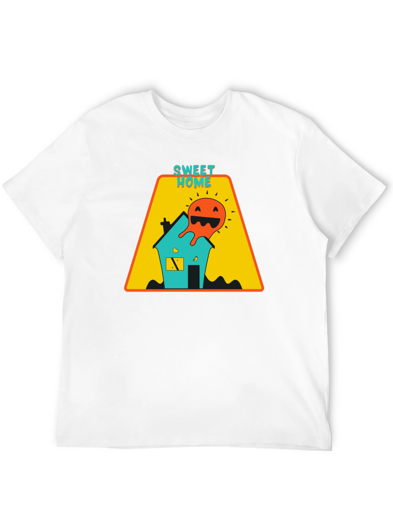 Sweet Home Graphic Tee - Black Casual T-Shirt
