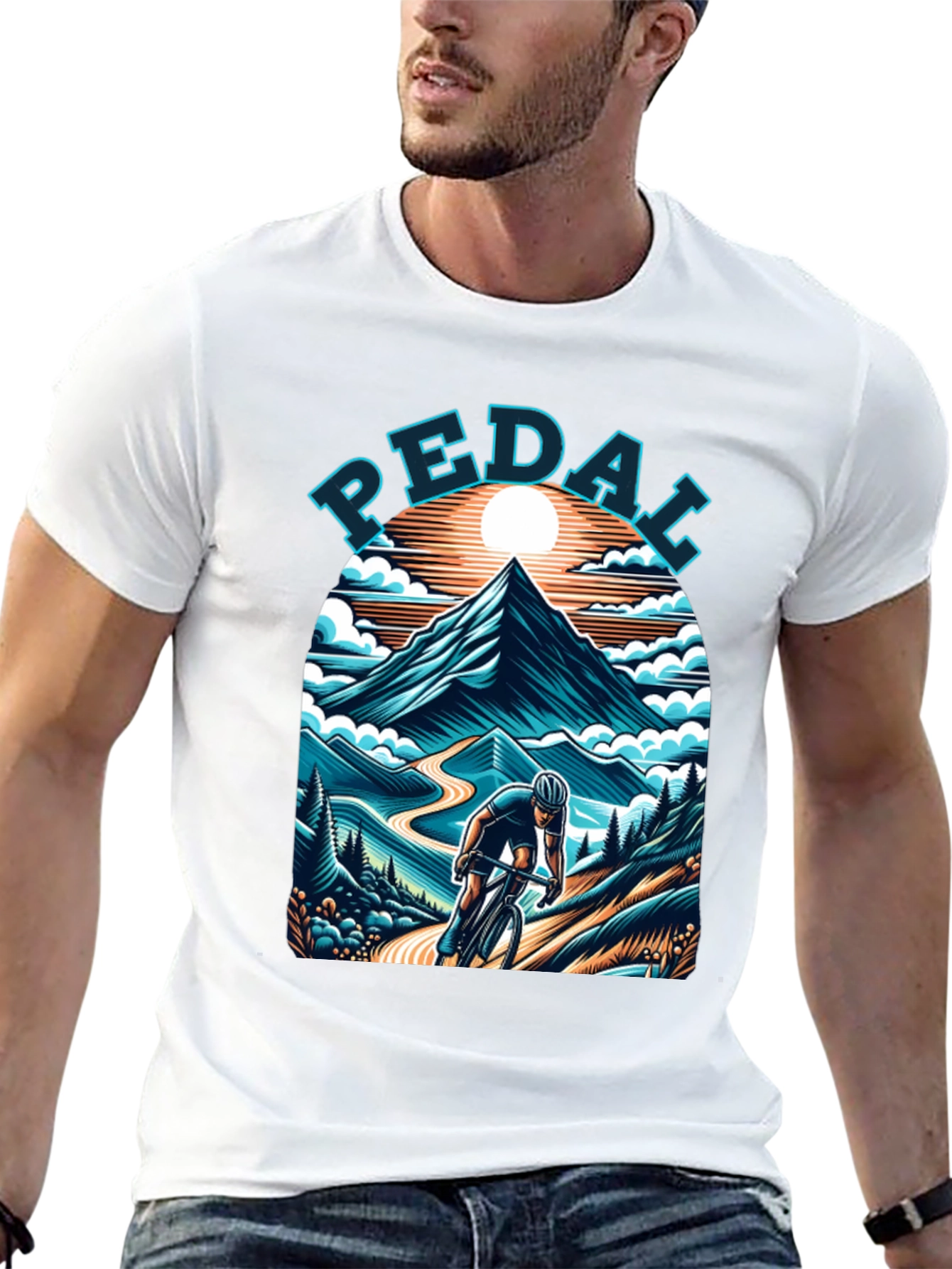 Pedal Mountain Biking T-Shirt