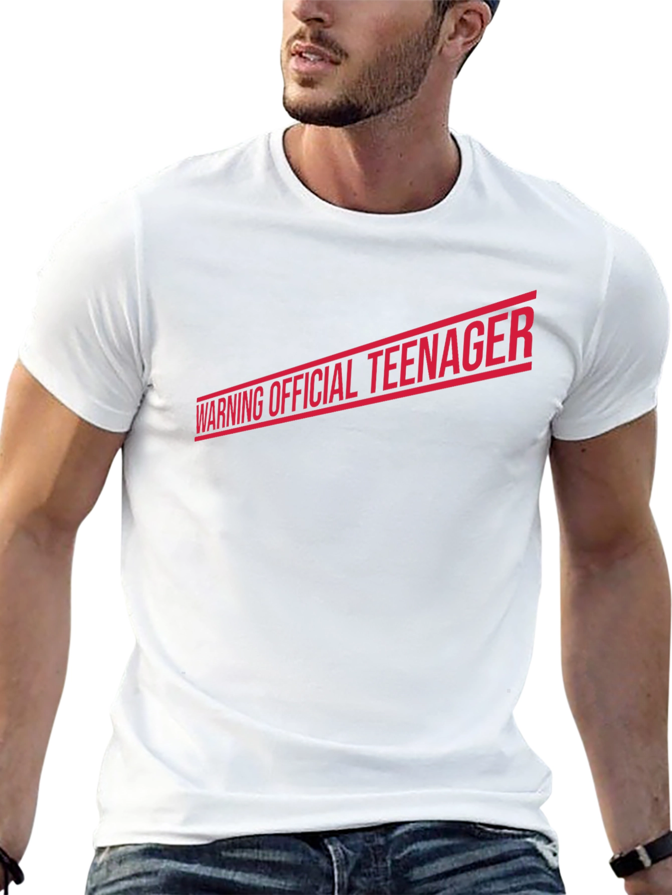 Warning Official Teenager T-Shirt - Black