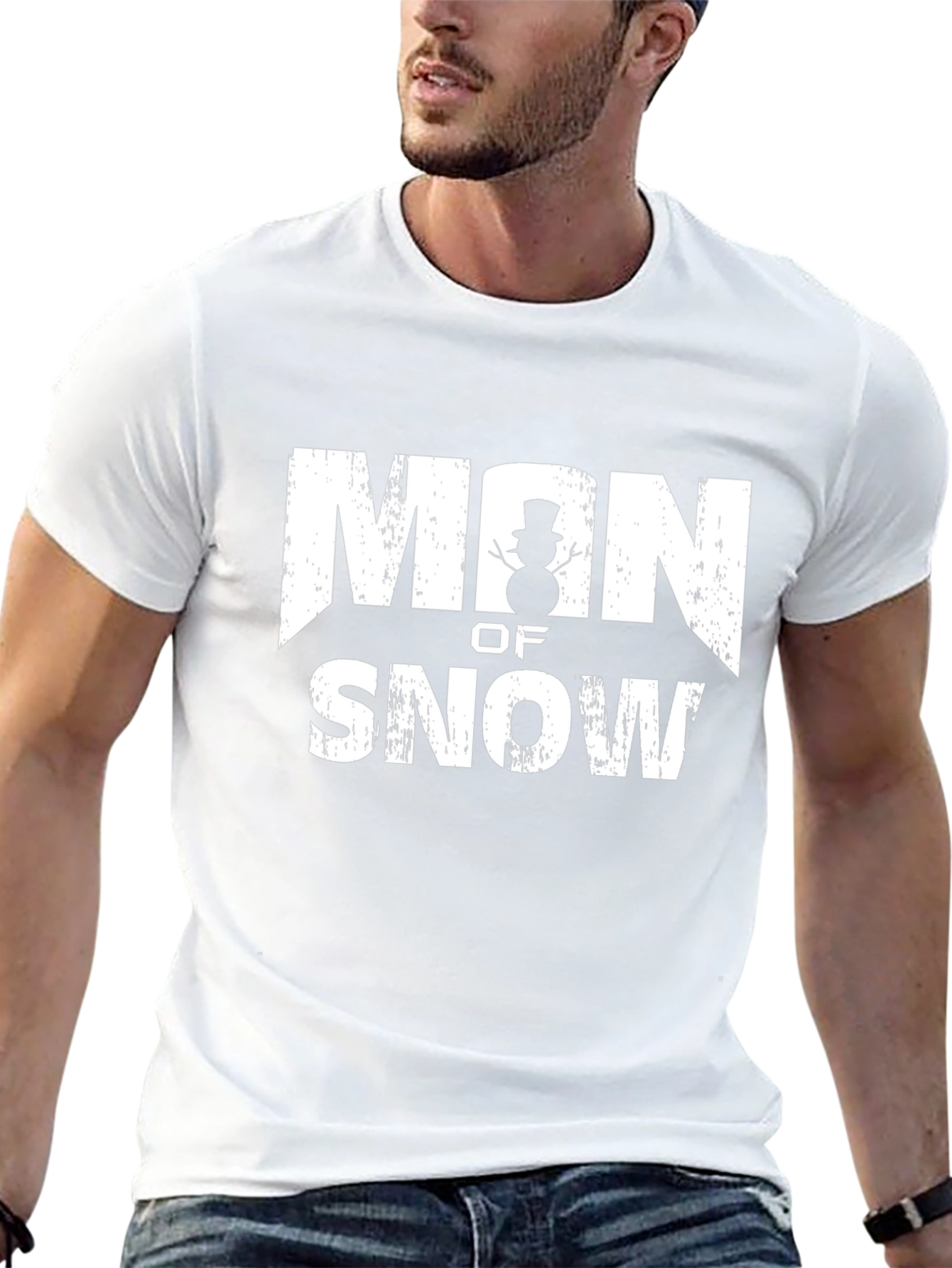 Man of Snow T-Shirt - Winter Fun!