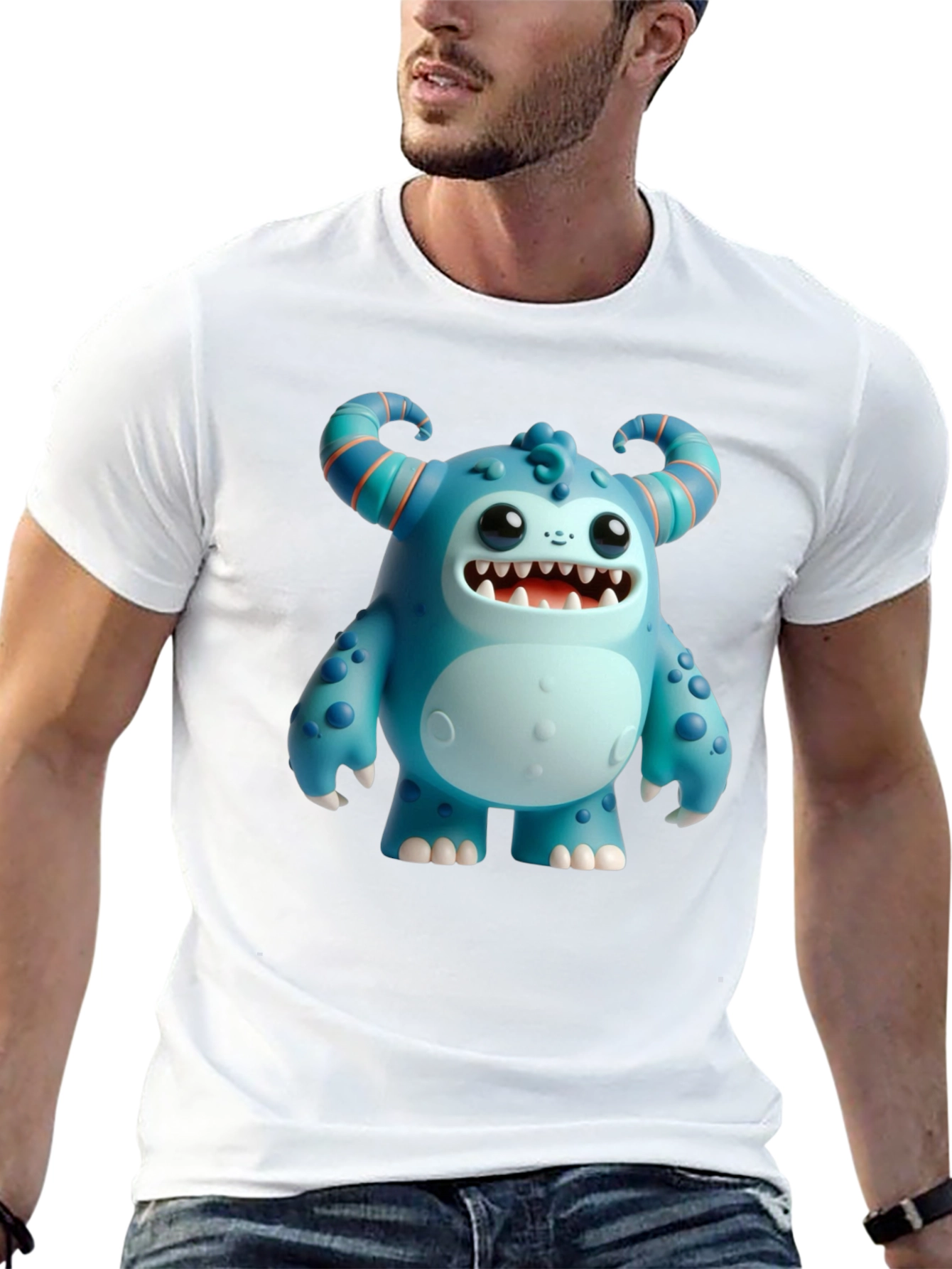Monster Graphic Black T-Shirt
