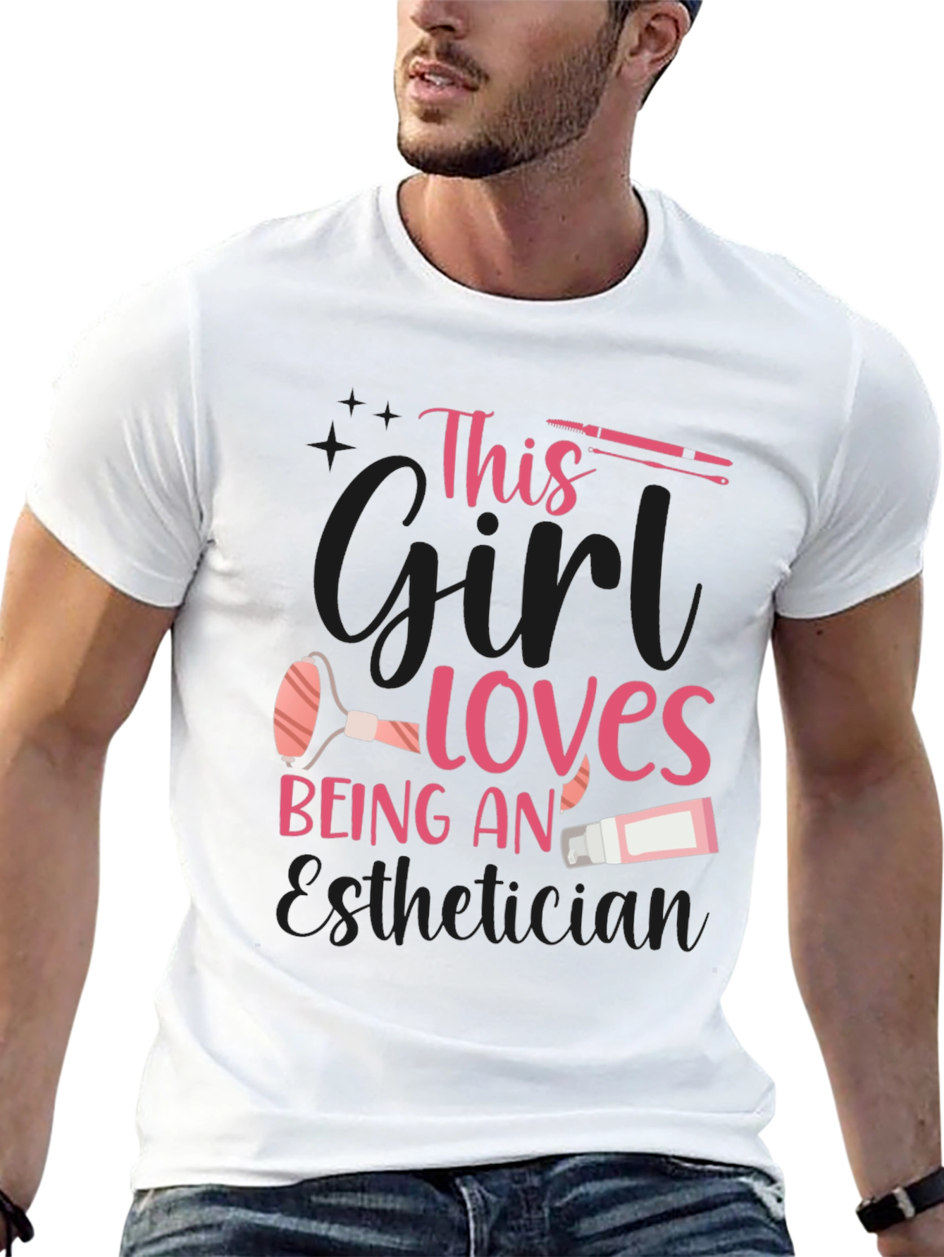 Esthetician T-Shirt: This Girl Loves Being An Esthetician