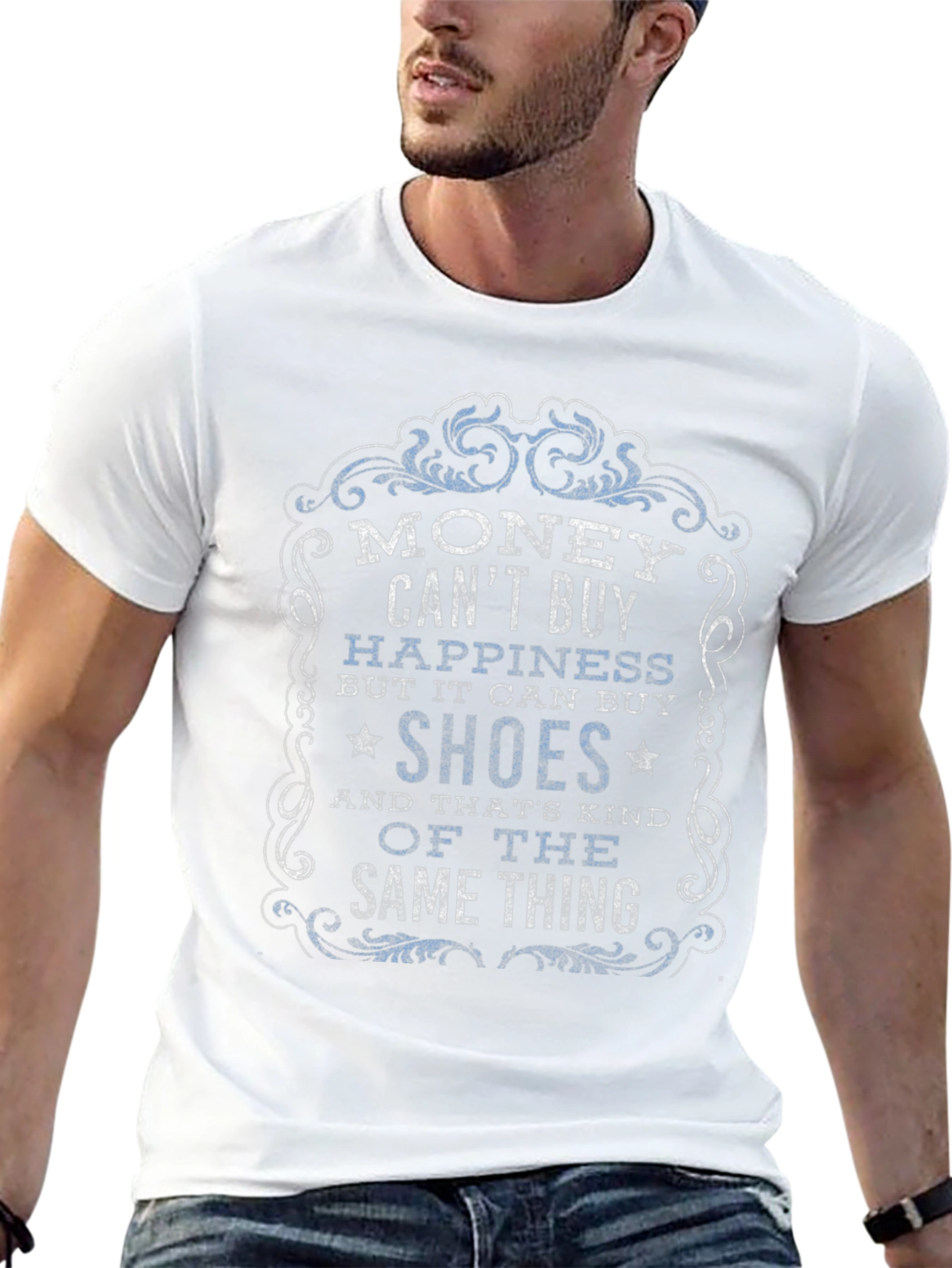 Money Cant Buy Happiness Graphic T-Shirt
