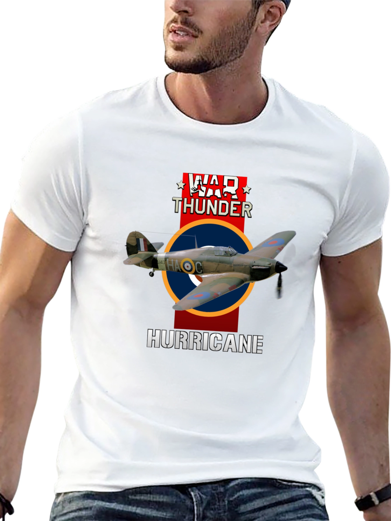 War Thunder Hurricane Graphic T-Shirt - Pilot Style