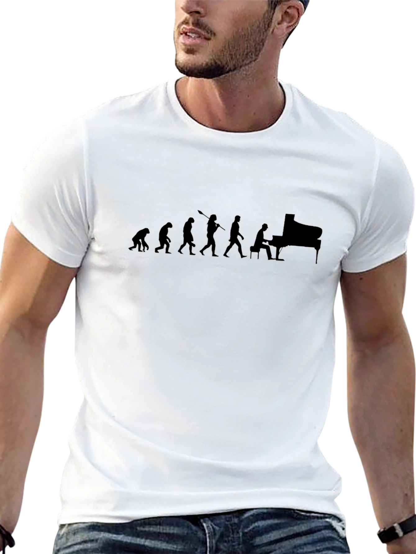 Piano Evolution Graphic Tee