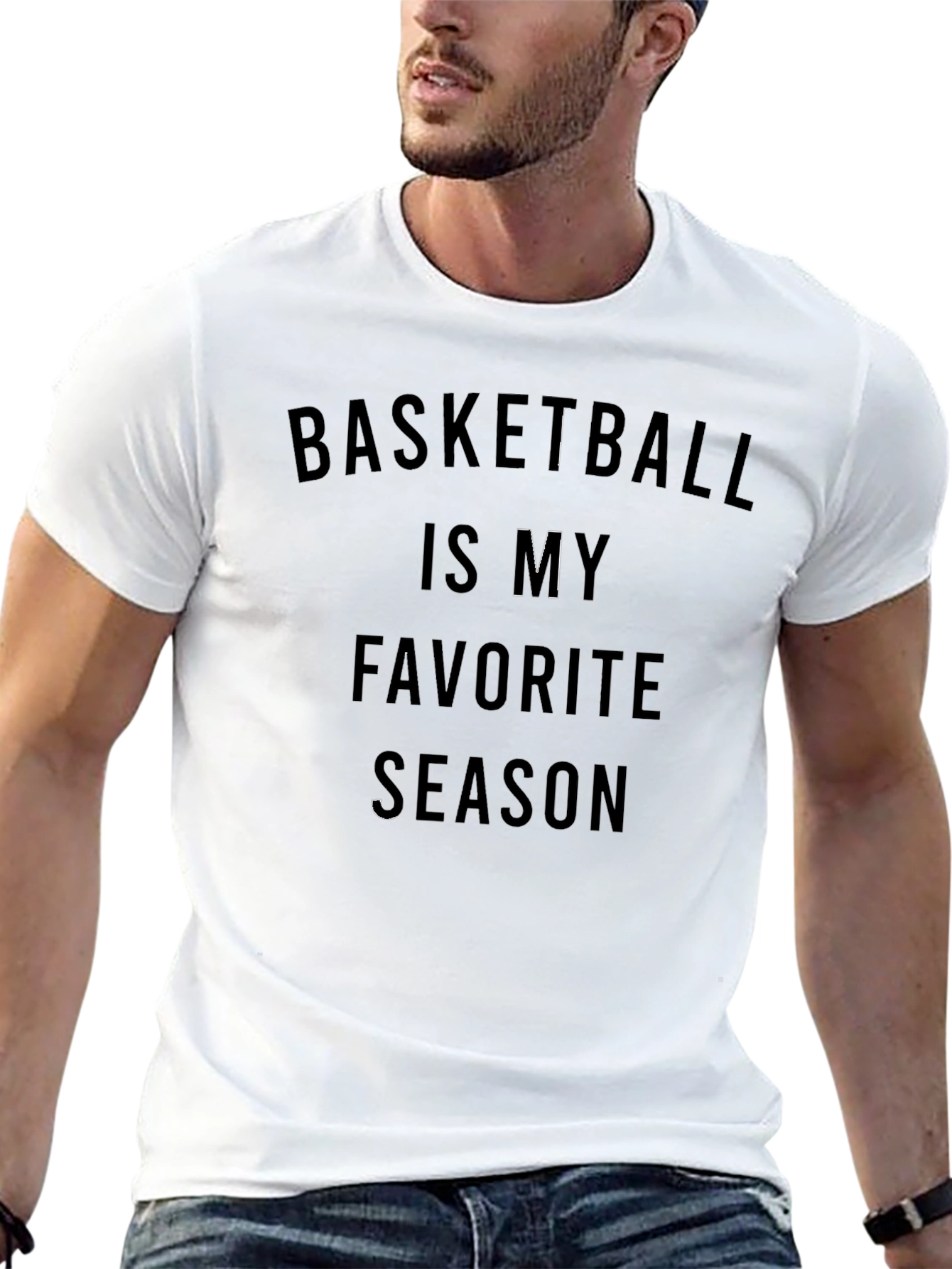 Basketball is My Favorite Season Black T-Shirt