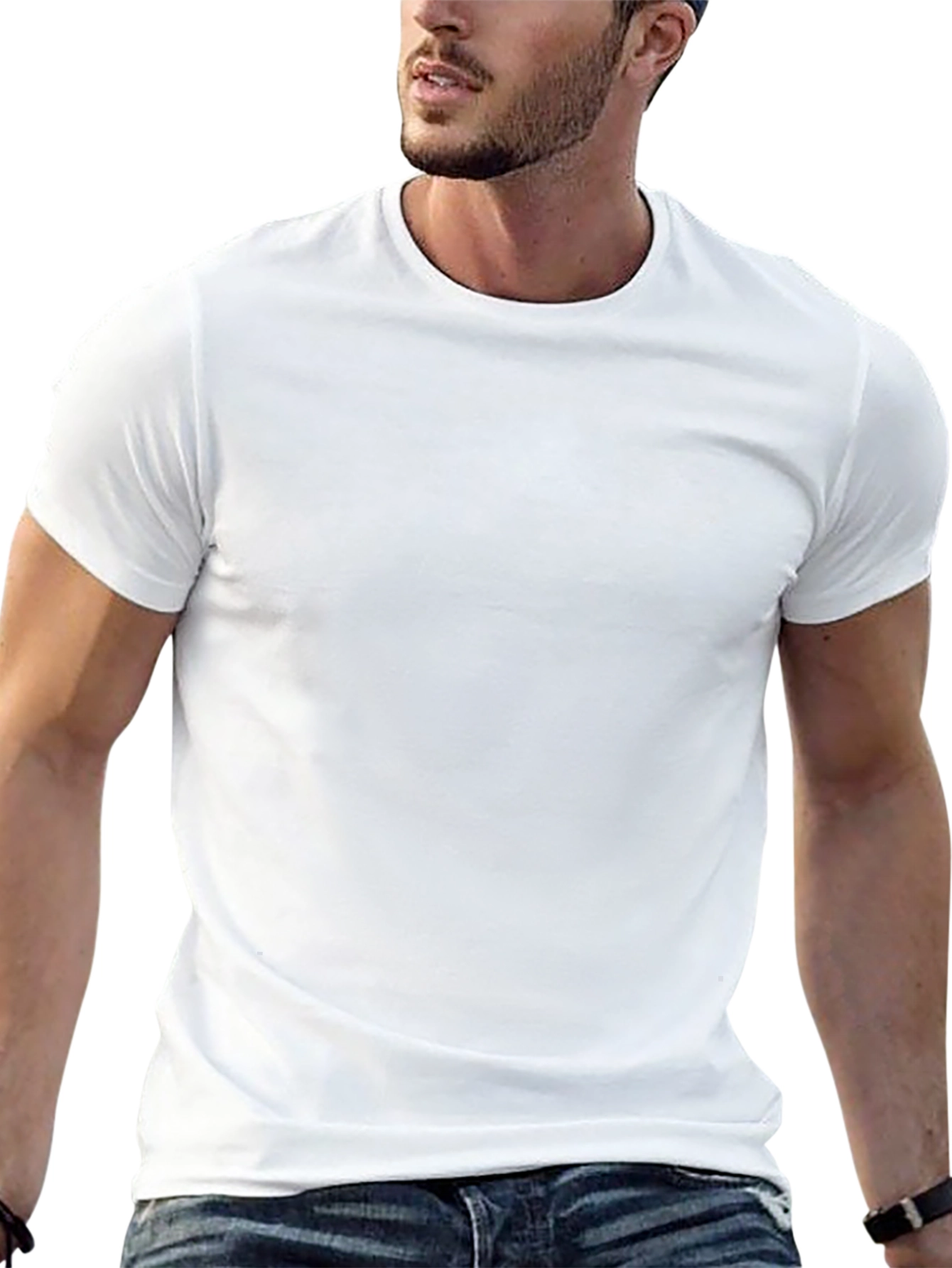 Mens Black Basic Short Sleeve T-Shirt